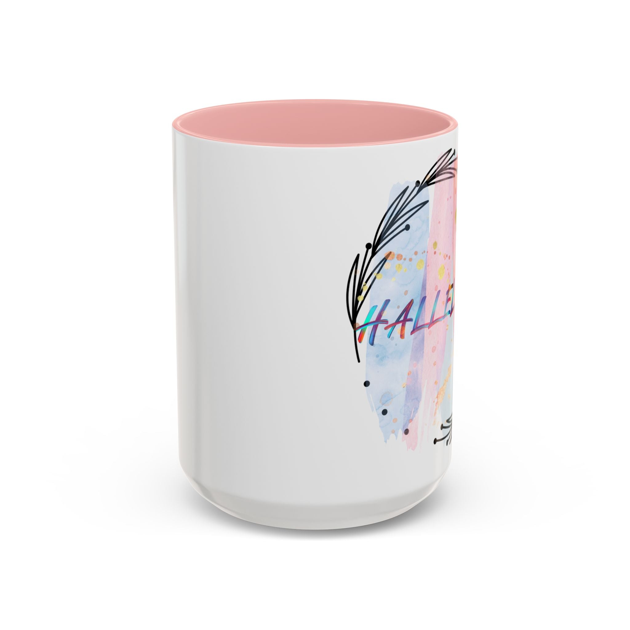 'Hallelujah'  —  Watercolor Accent Coffee Mug (11/15oz)