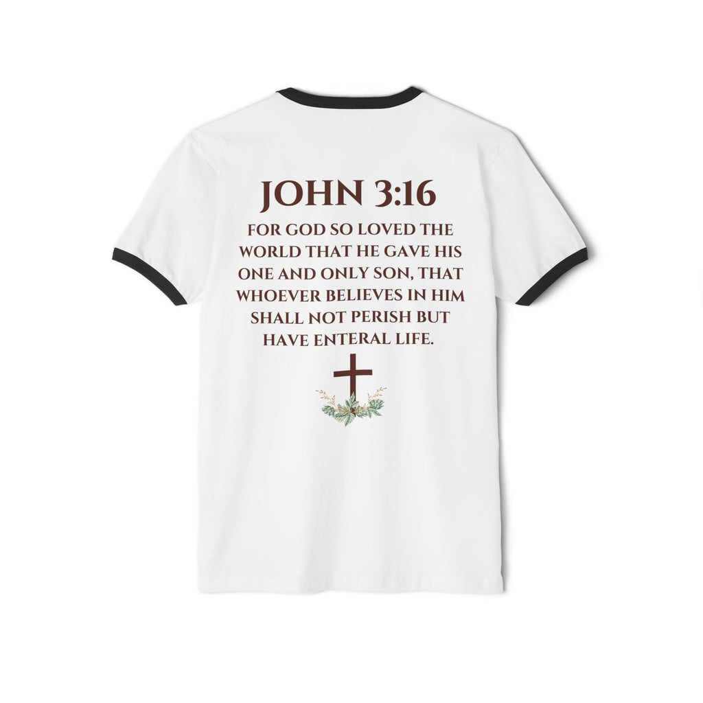'Jesus The Lion & Lamb' - Ringer T-Shirt