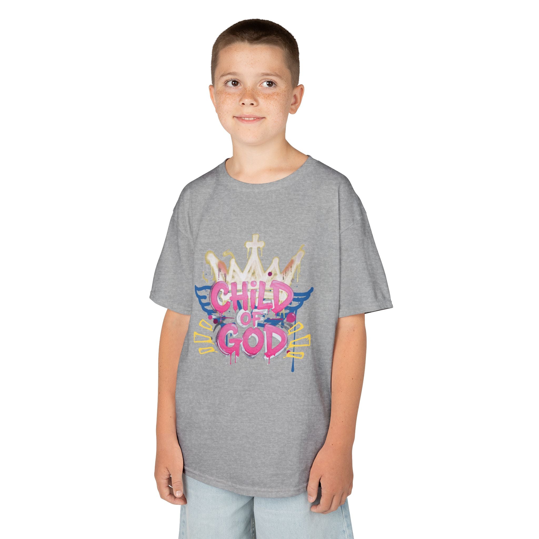 'Child of God' — Angel Wings Graphic Kids Tee