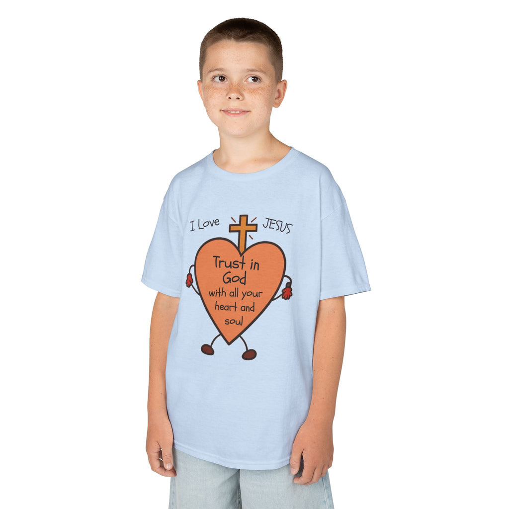 "Trust In God With Your Heart and Soul" - Kids Tee