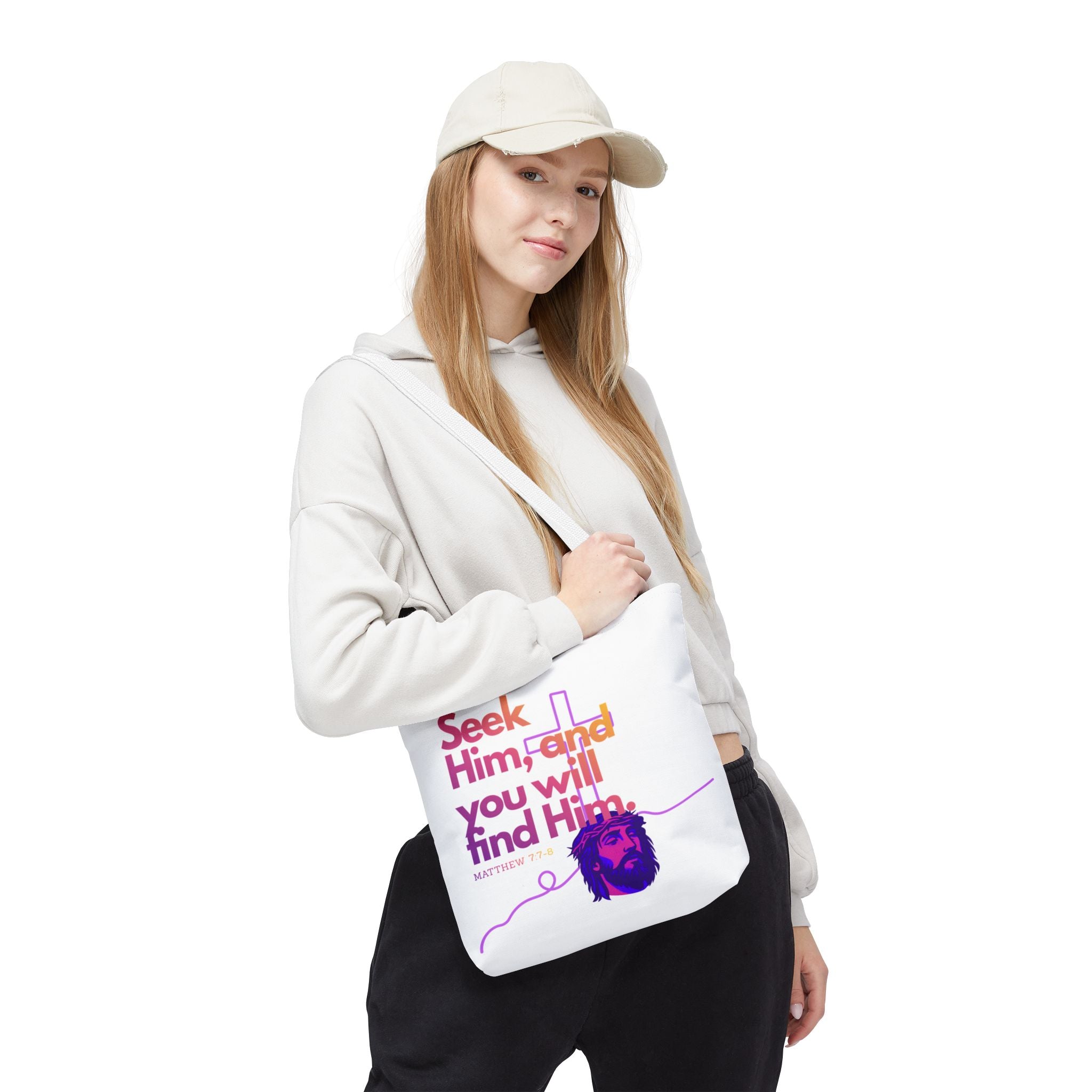 "Seek Him" Tote Bag