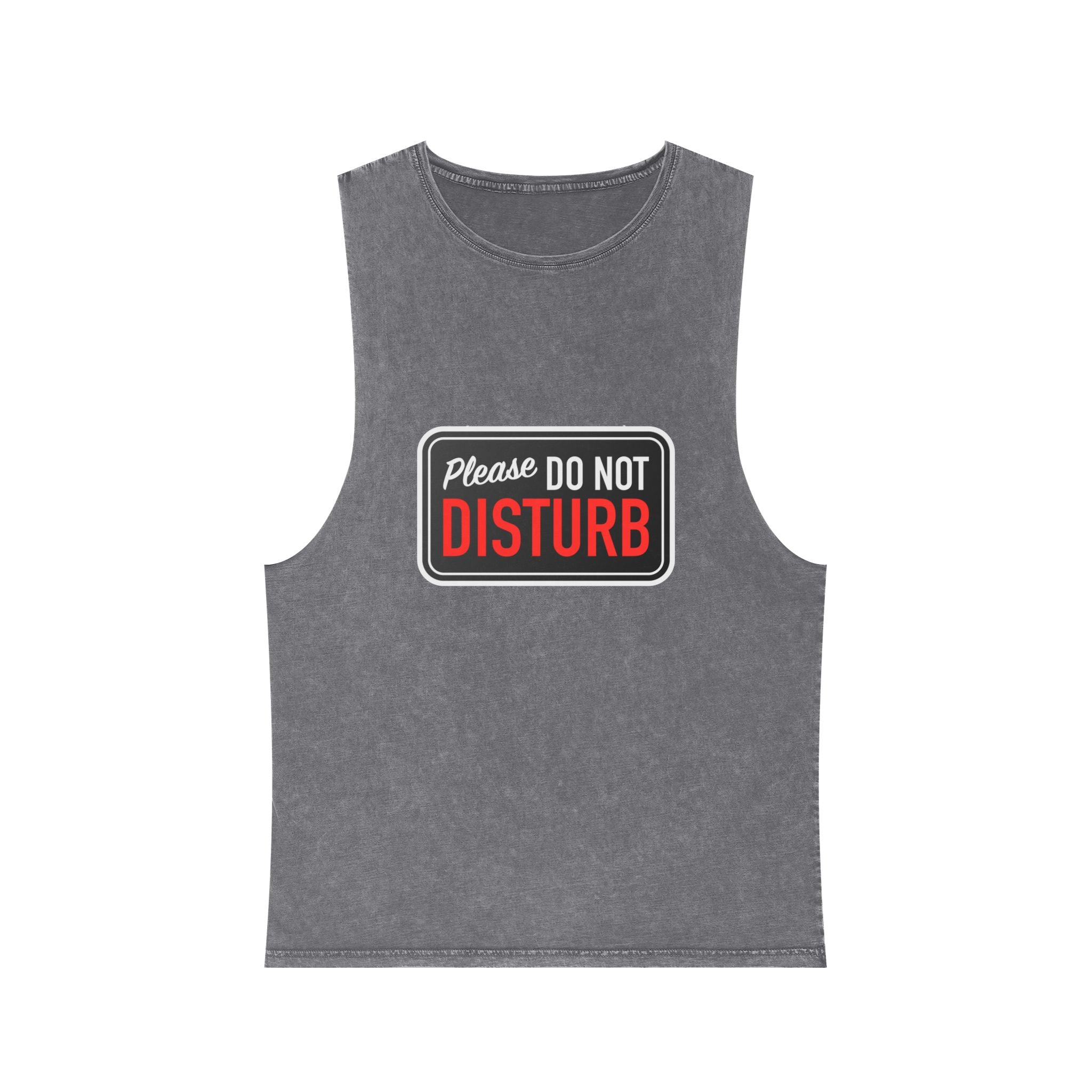 "Please Do Not Disturb: Got Gains & Jesus On My Mind" - Stonewash Tank Top