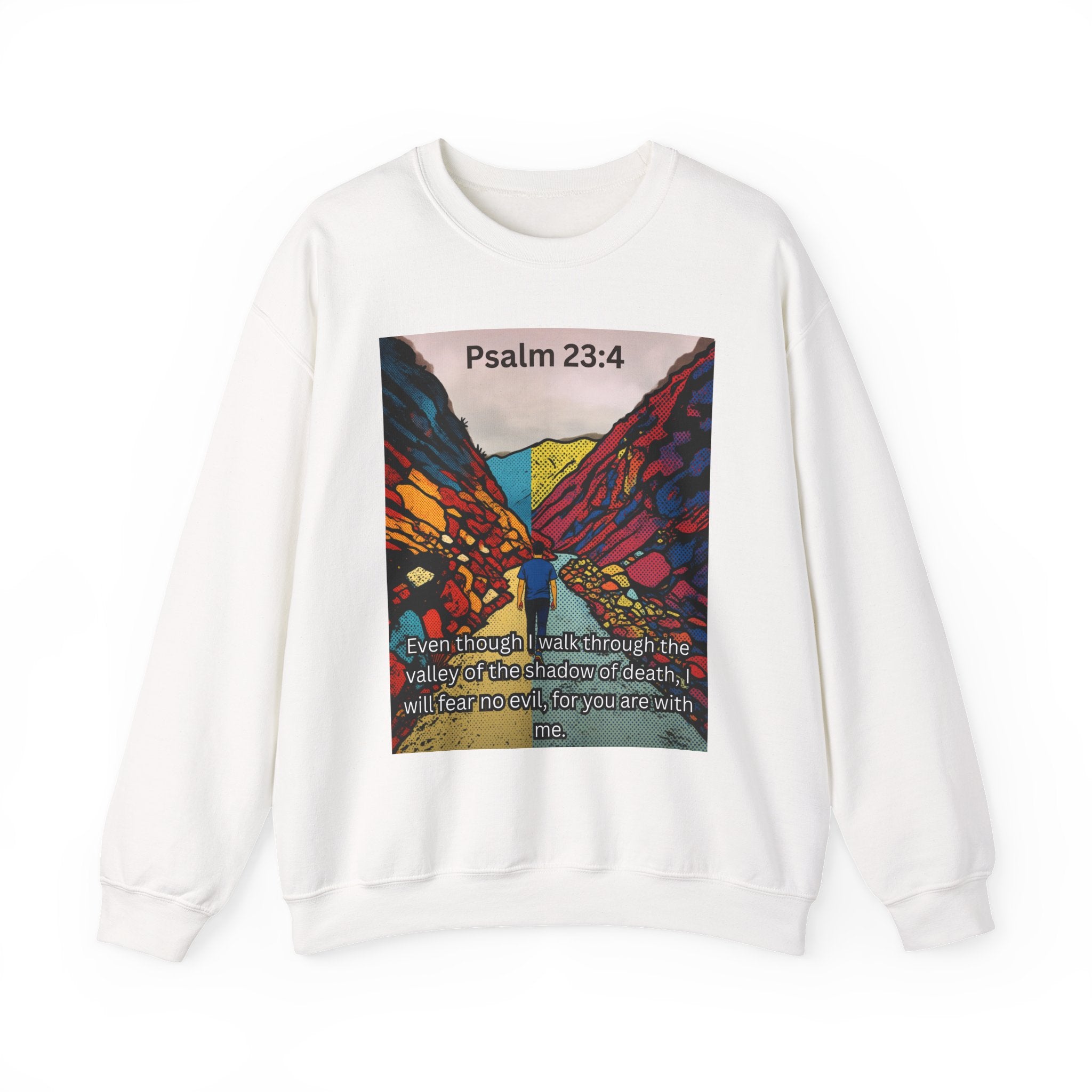 Psalm 23:4 — Crewneck Sweatshirt