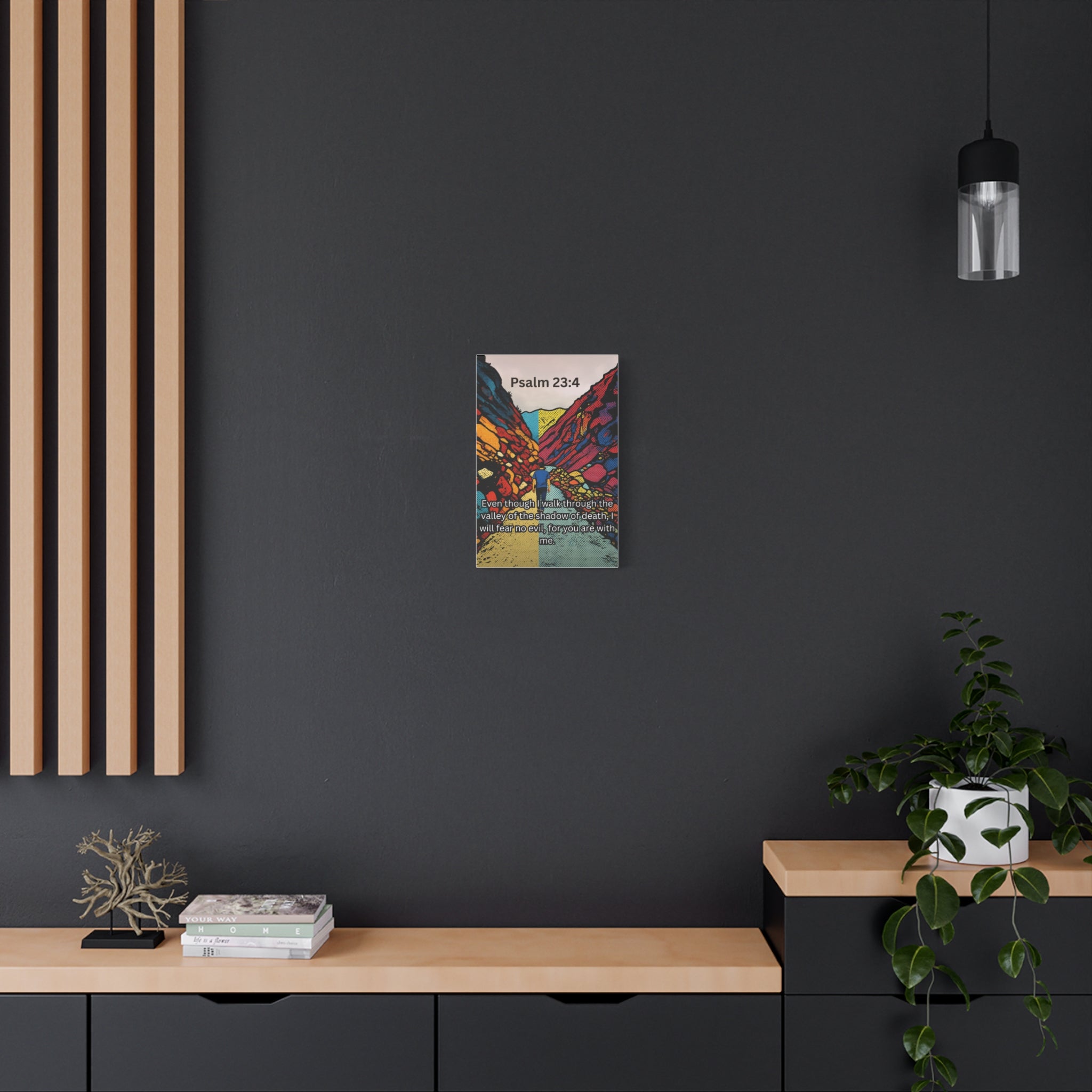 Psalm 23:4 - Wall Canvas