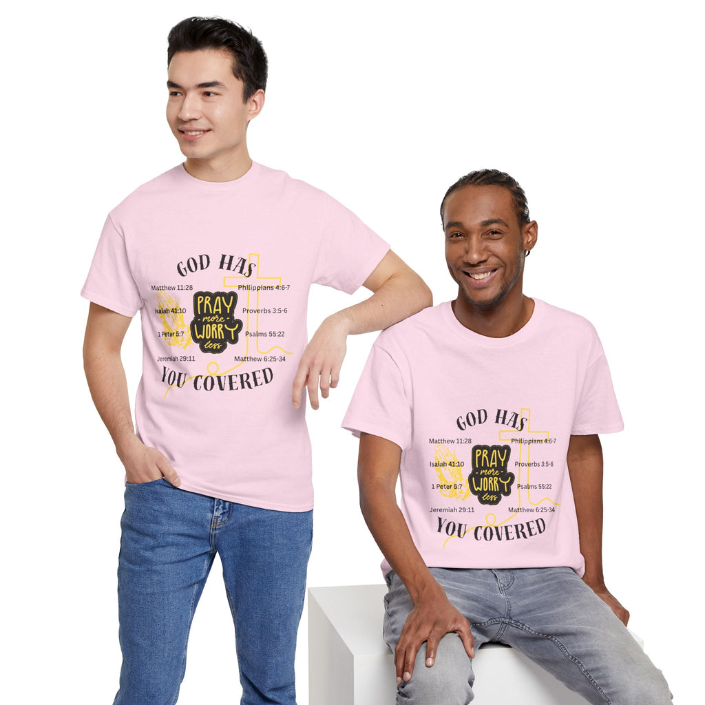 “Pray More, Worry Less” — T-Shirt