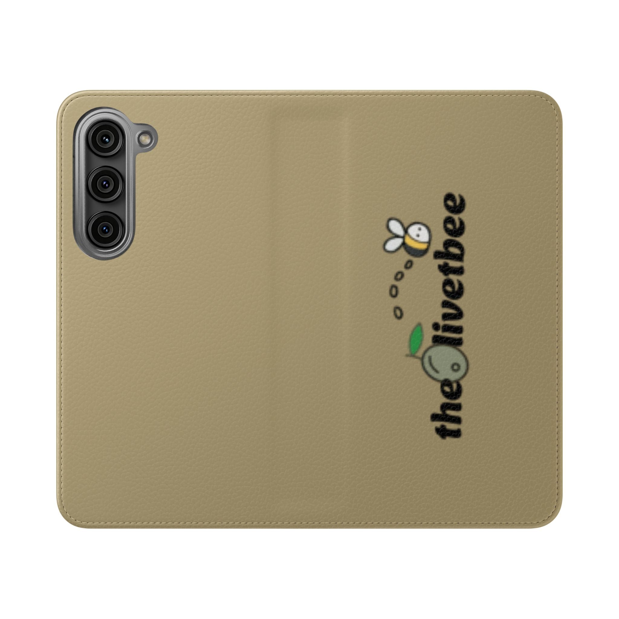 Flip Case Phone Wallet — 'theOlivetbee' Logo Folio Cover with Card Slots