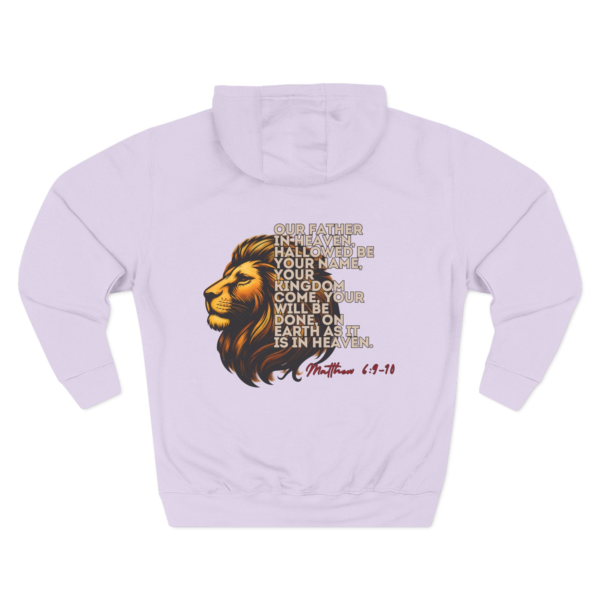 Matthew 6:9-10 Lion Prayer — Fleece Pullover