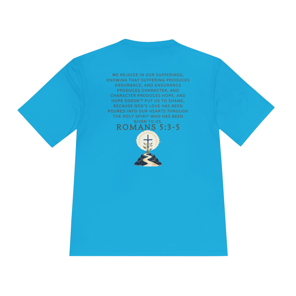 Romans 5:3-5 Christian workout T-Shirt