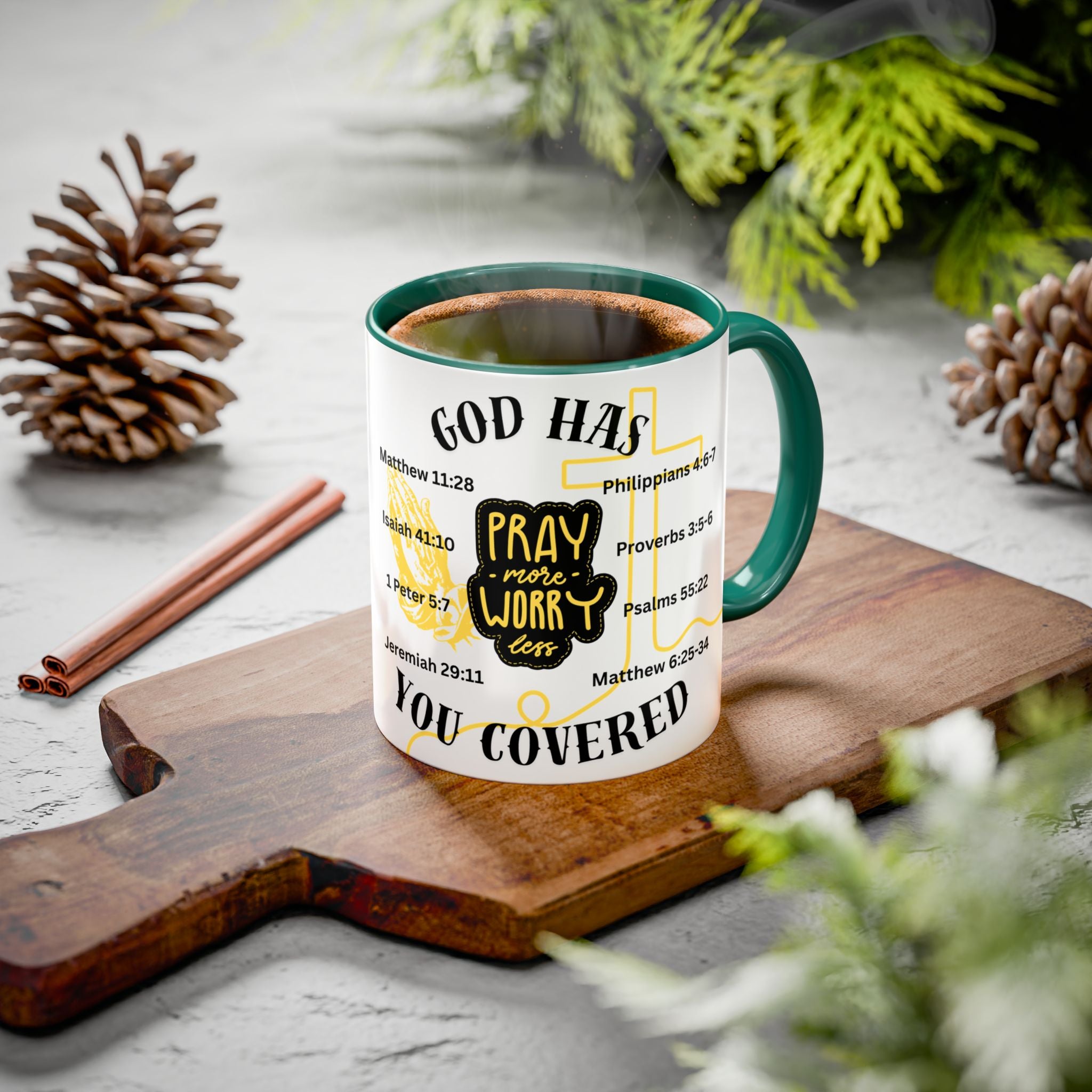 "Pray More, Worry Less" Mug  (11oz/15oz)