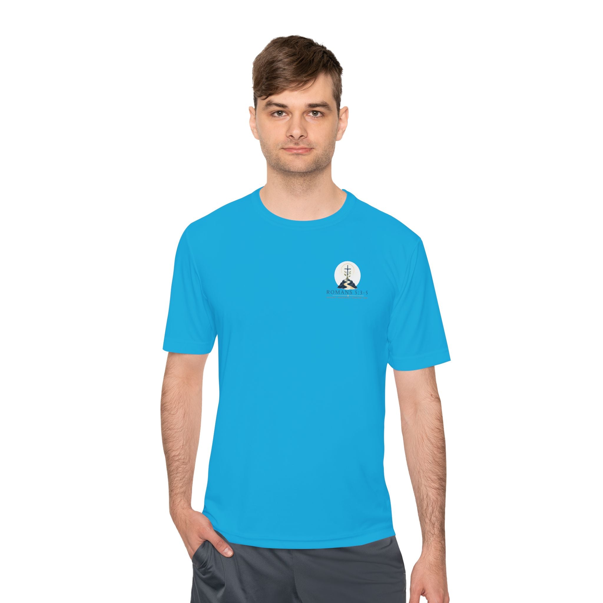Romans 5:3-5 Christian workout T-Shirt