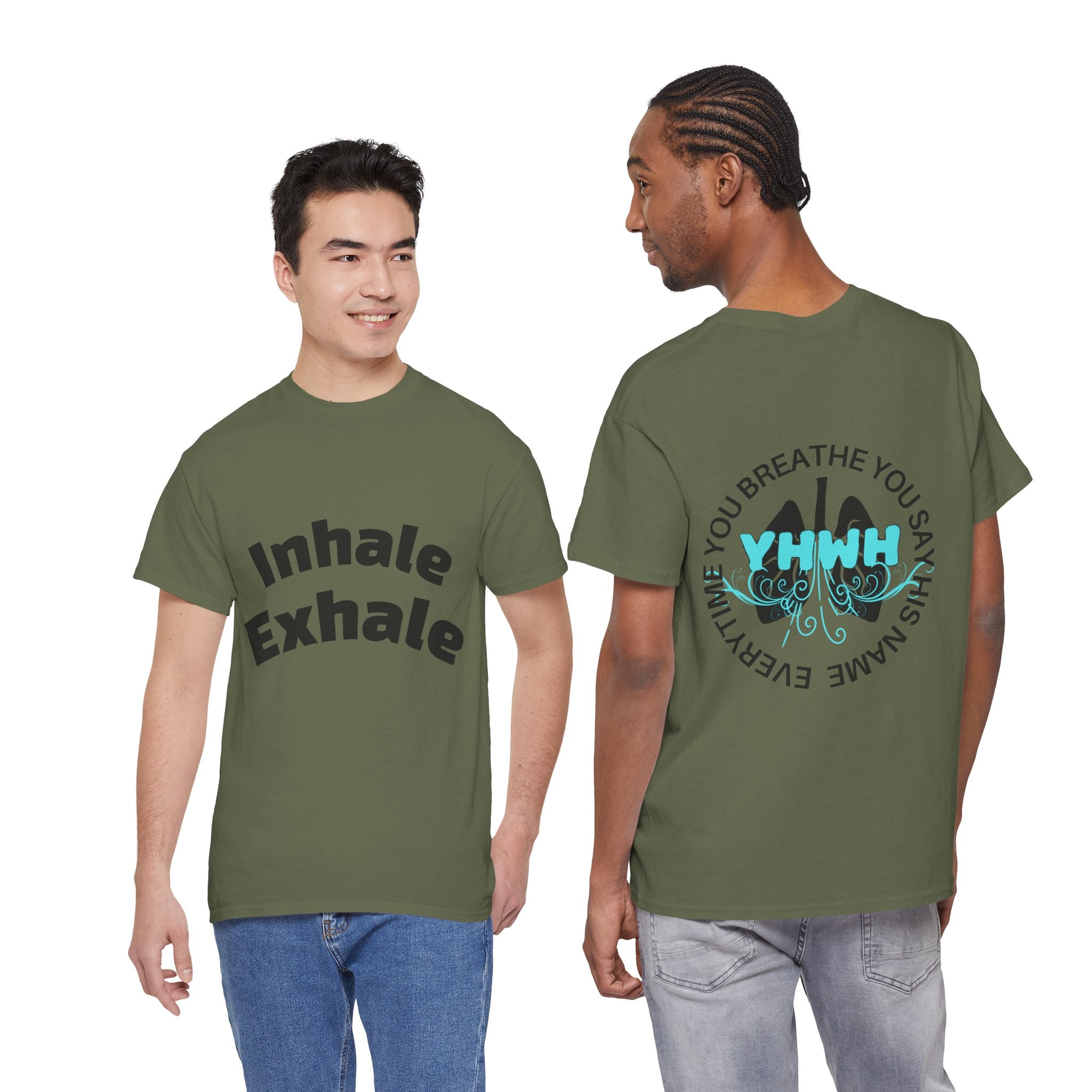 'Inhale/Exhale YHWH'  — T-Shirt