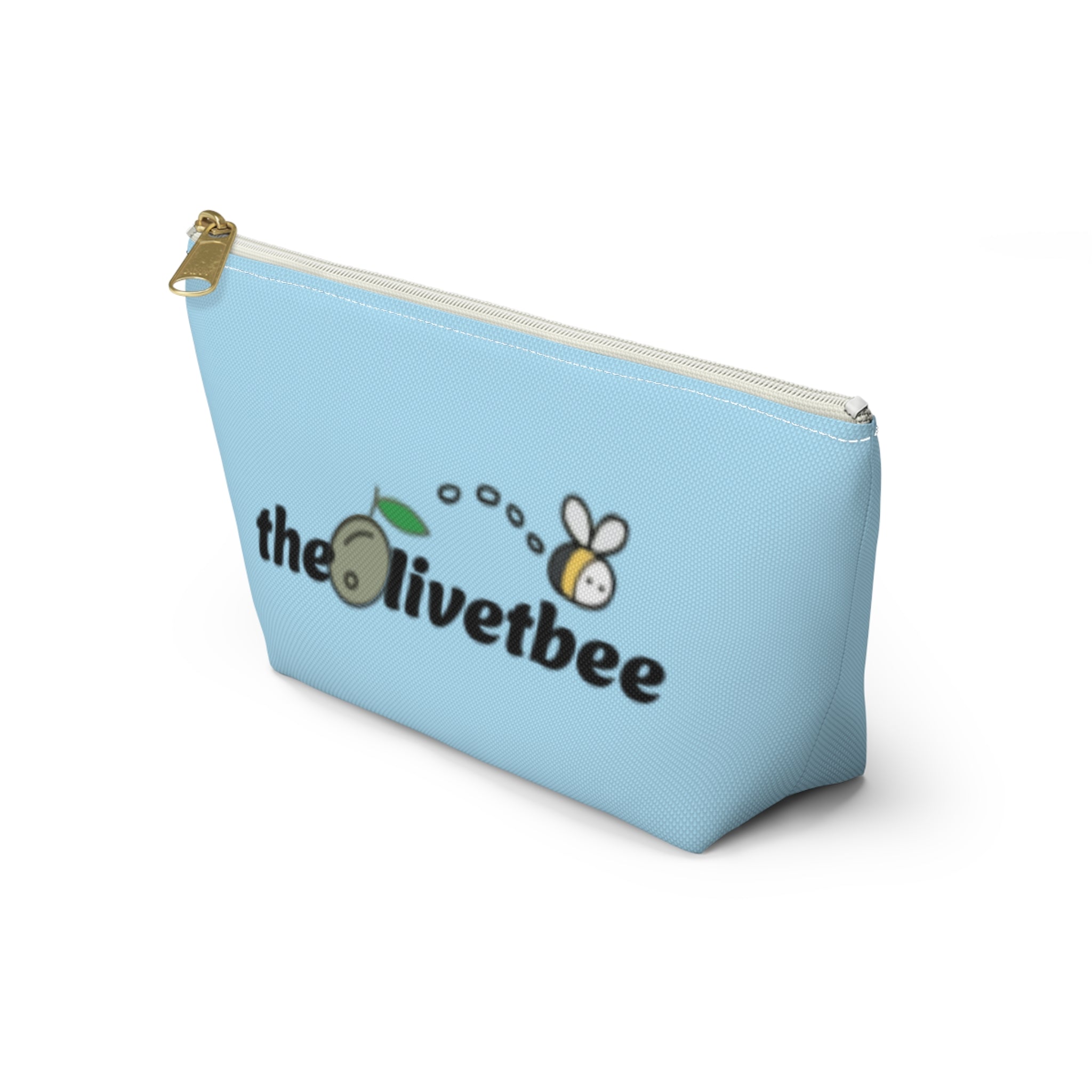 Blue "theOlivetbee" — Travel Cosmetic Bag