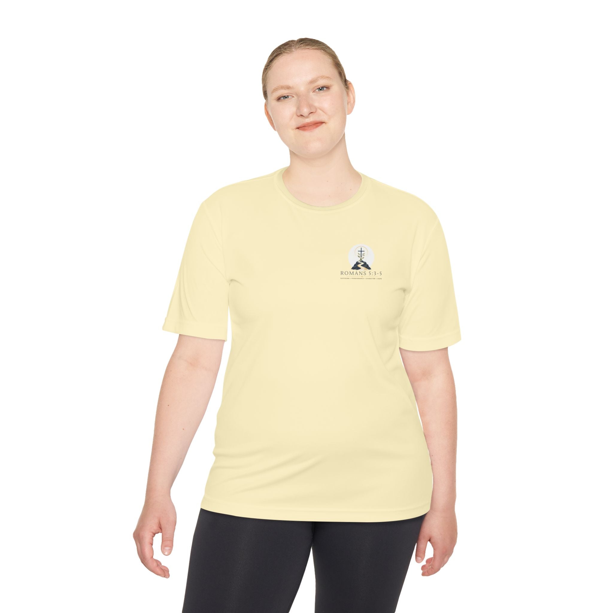 Romans 5:3-5 Christian workout T-Shirt