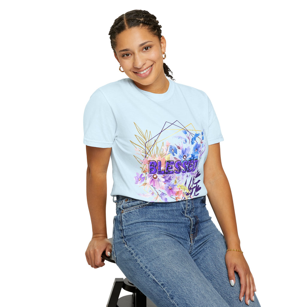 'Blessed'  — Floral T-Shirt