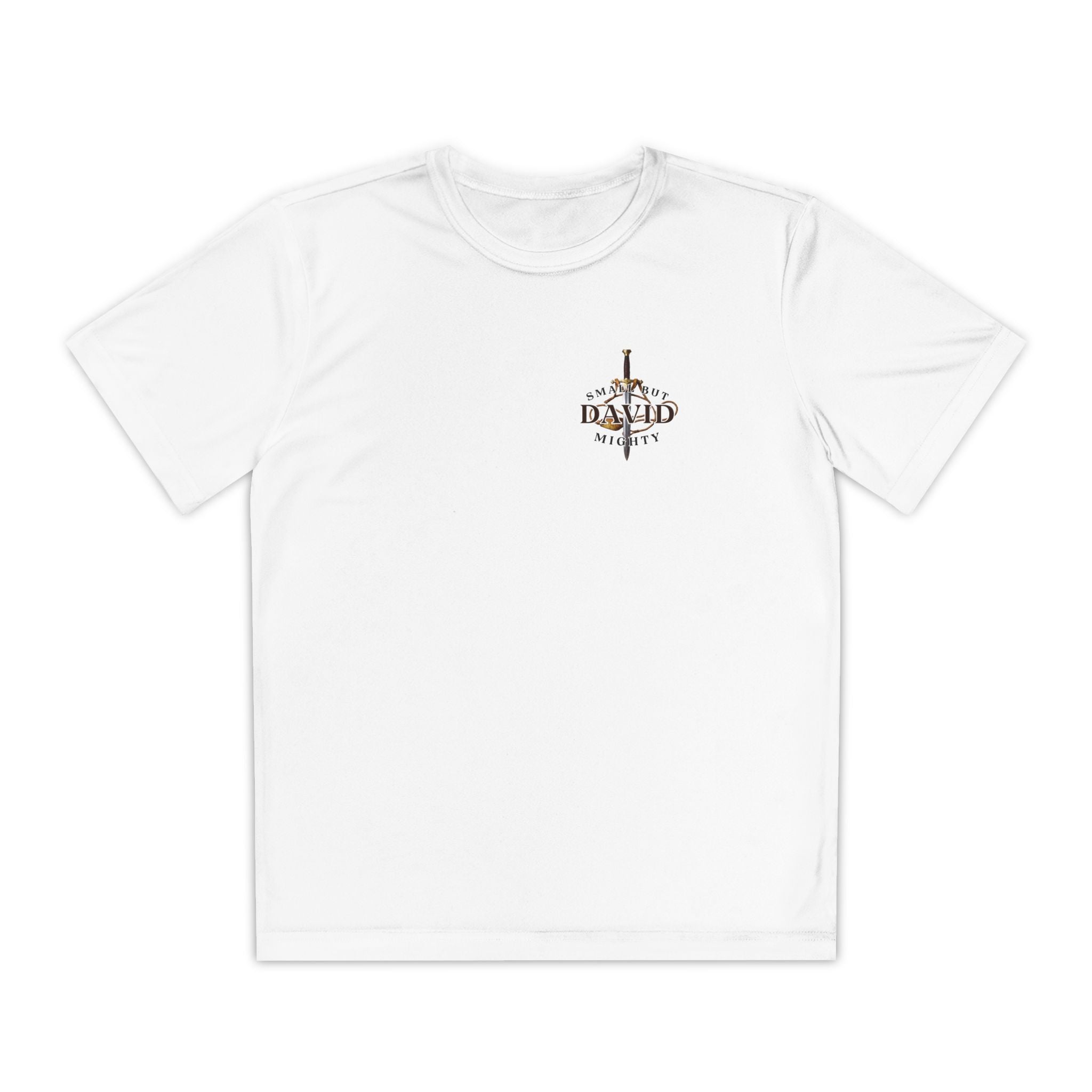 1 Timothy 4:12: 'Small But Mighty' Stones Youth Competitor Tee