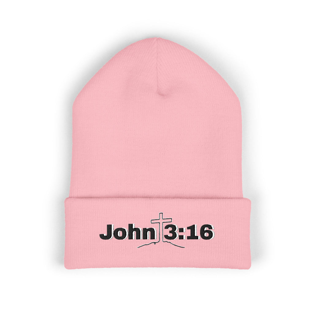 John 3:16 Embroidered Cuffed Beanie