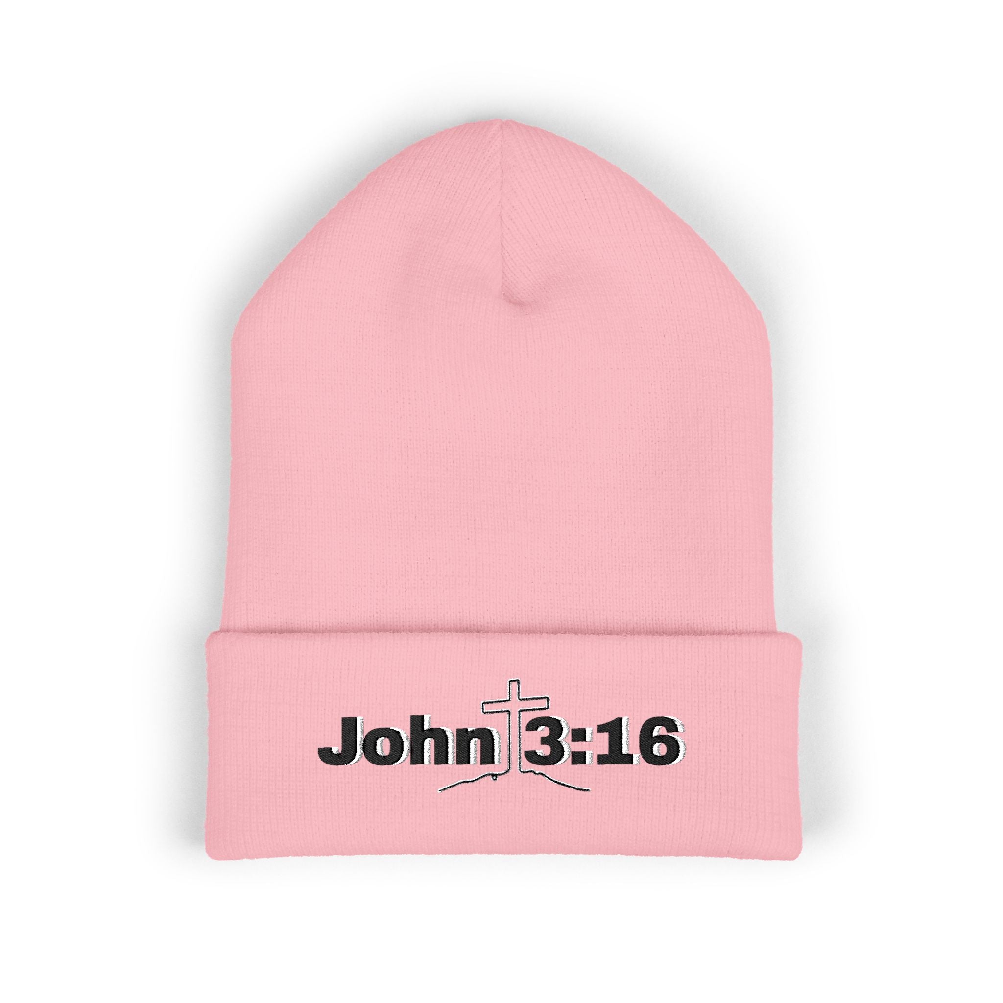 John 3:16 Embroidered Cuffed Beanie