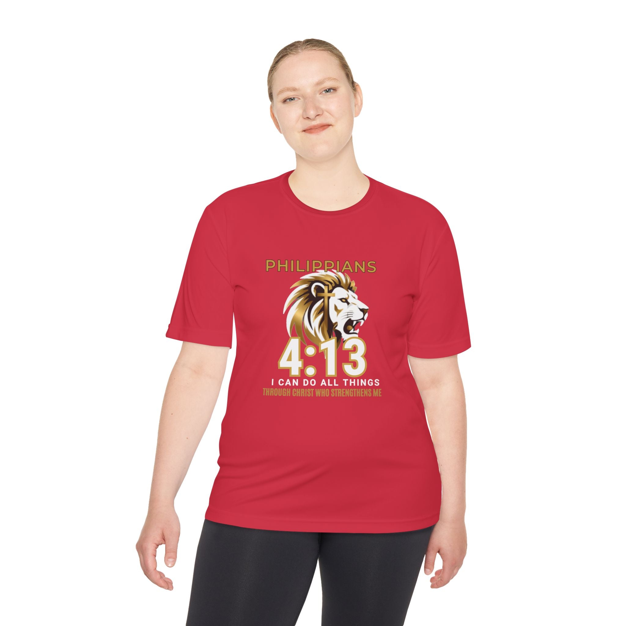 Philippians 4:13: "I Can Do All Things" — Moisture Wicking T-Shirt