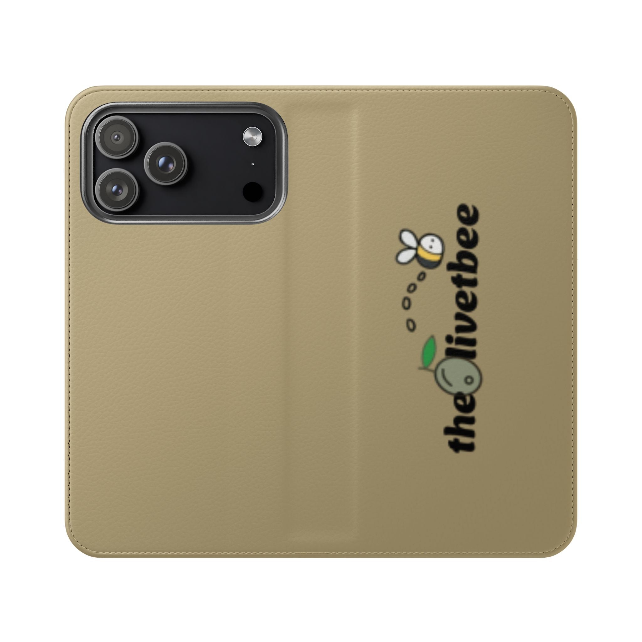 Flip Case Phone Wallet — 'theOlivetbee' Logo Folio Cover with Card Slots