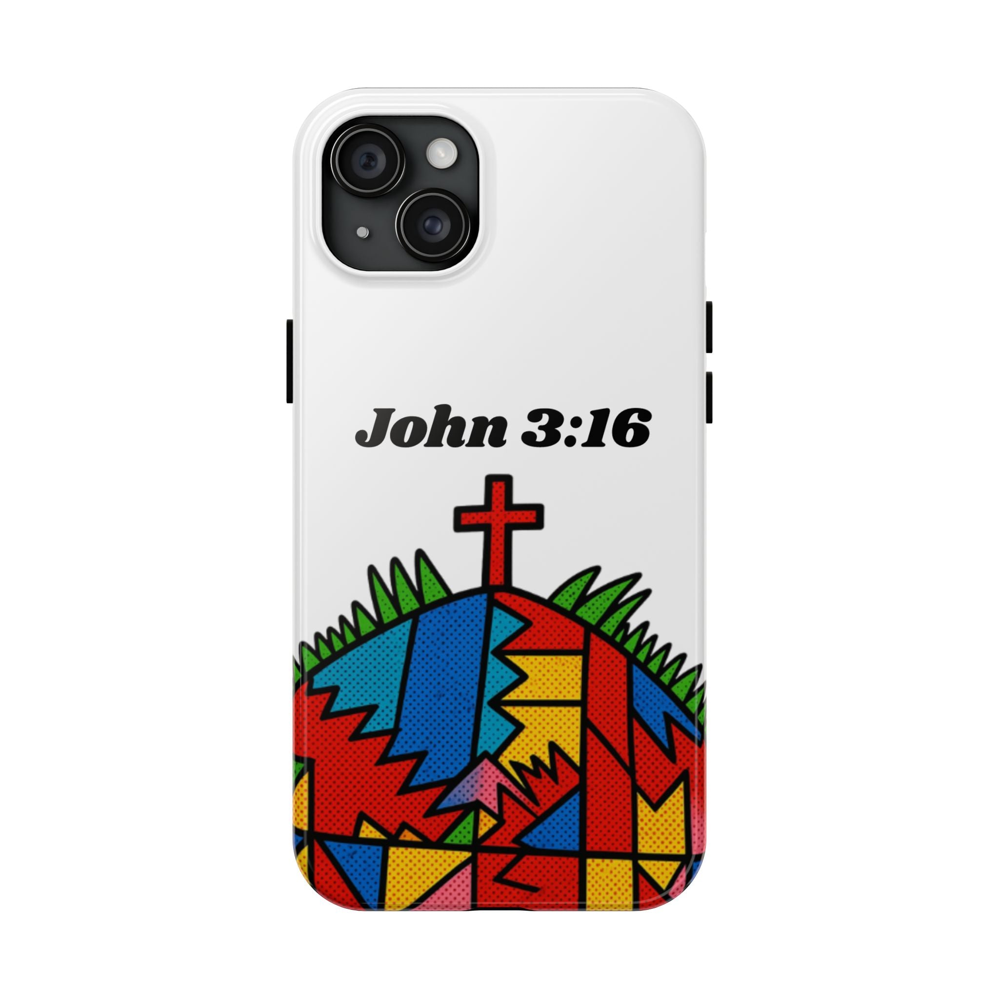 John 3:16 Christian Phone Case — Tough Religious Bible Verse Design