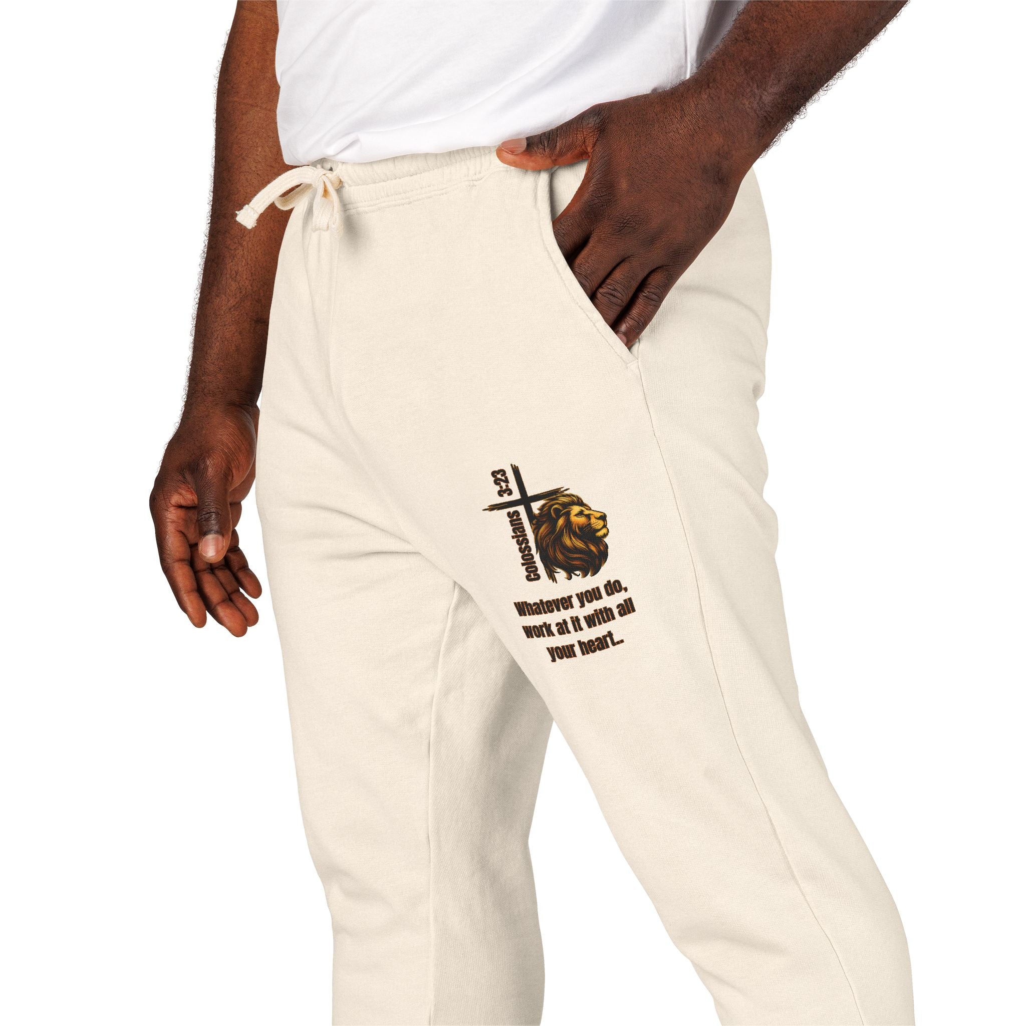 Colossians 3:23: Fleece Joggers