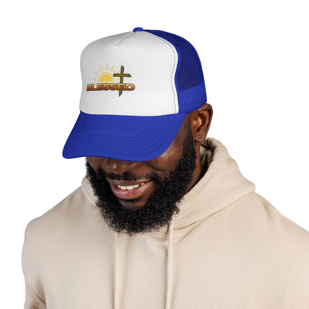 'Blessed' Sunrise Bold Trucker Cap
