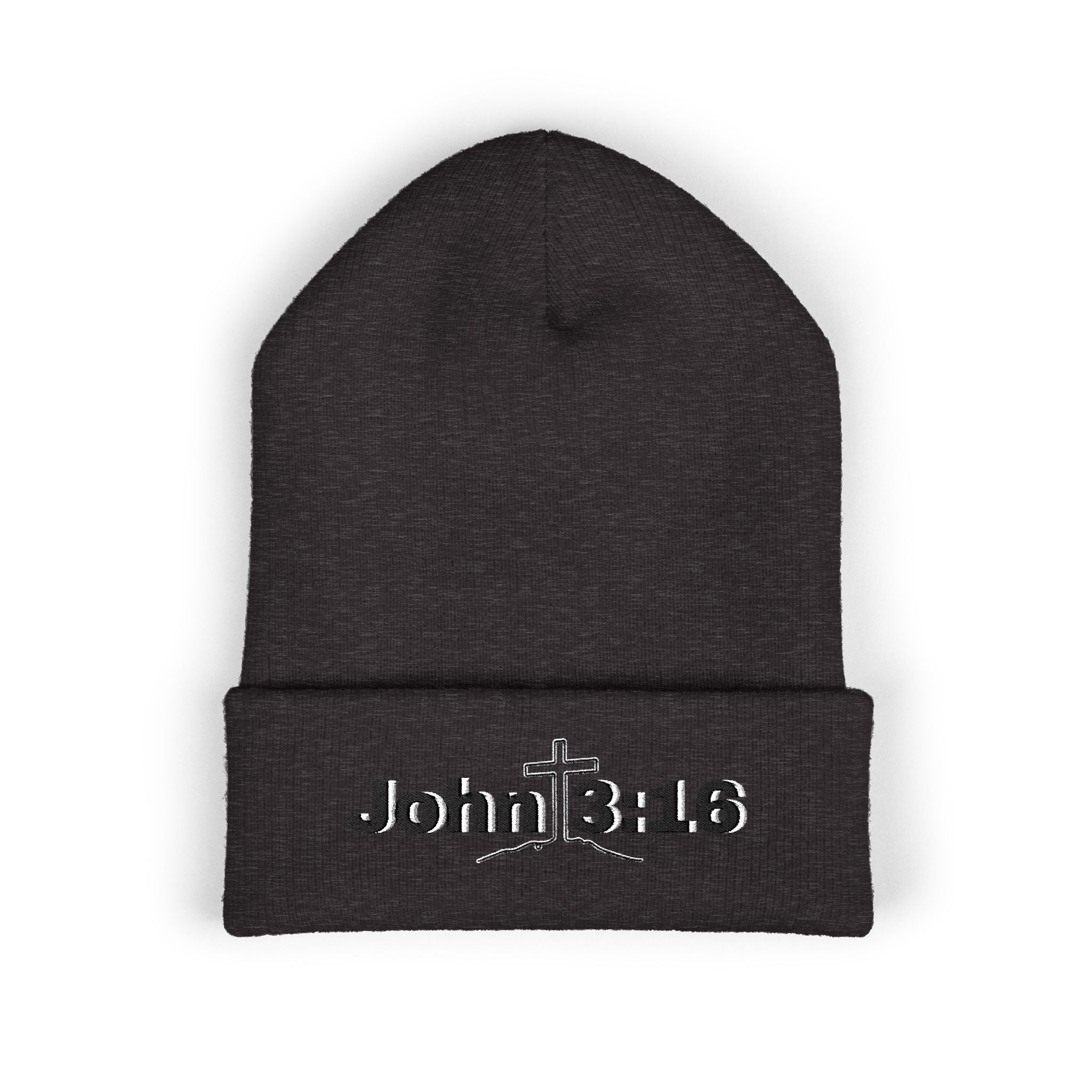 John 3:16 Embroidered Cuffed Beanie