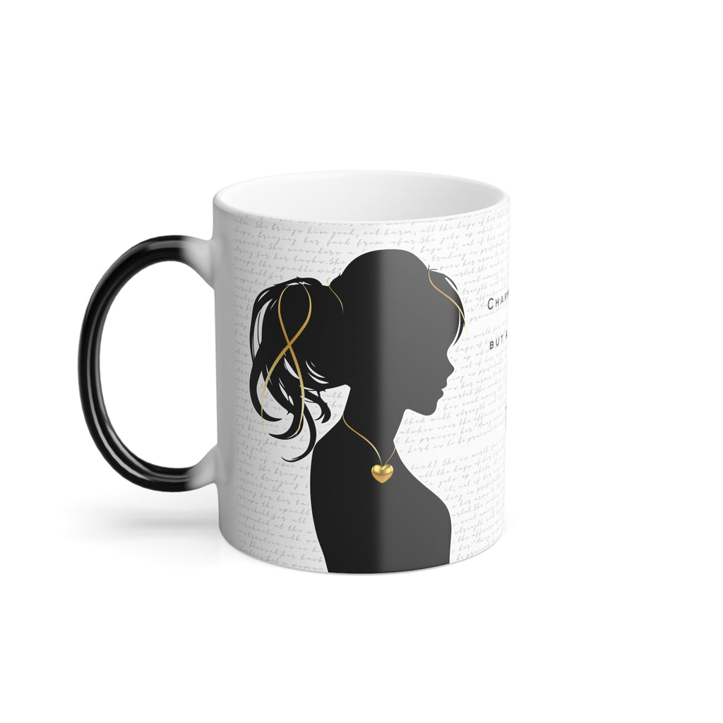 Proverbs 31:30: Gold Heart — Color Morphing Mug (11oz)