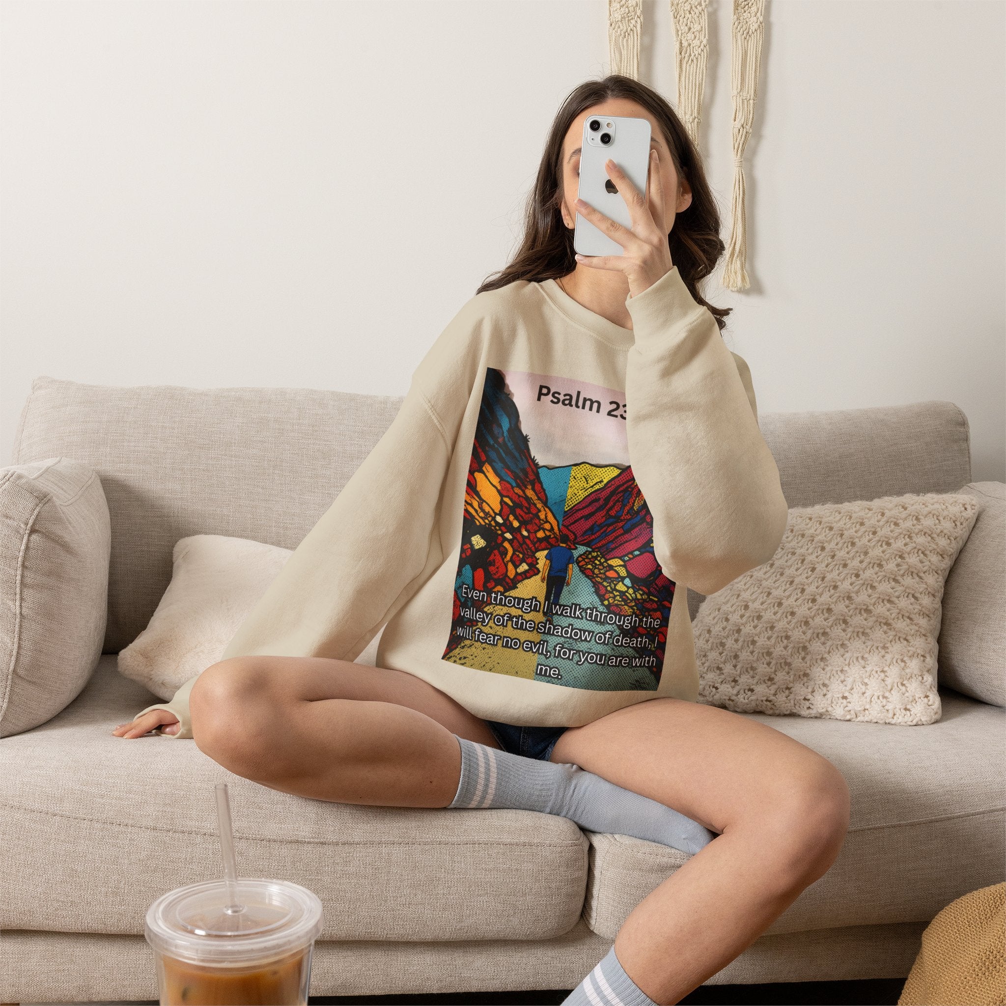 Psalm 23:4 — Crewneck Sweatshirt