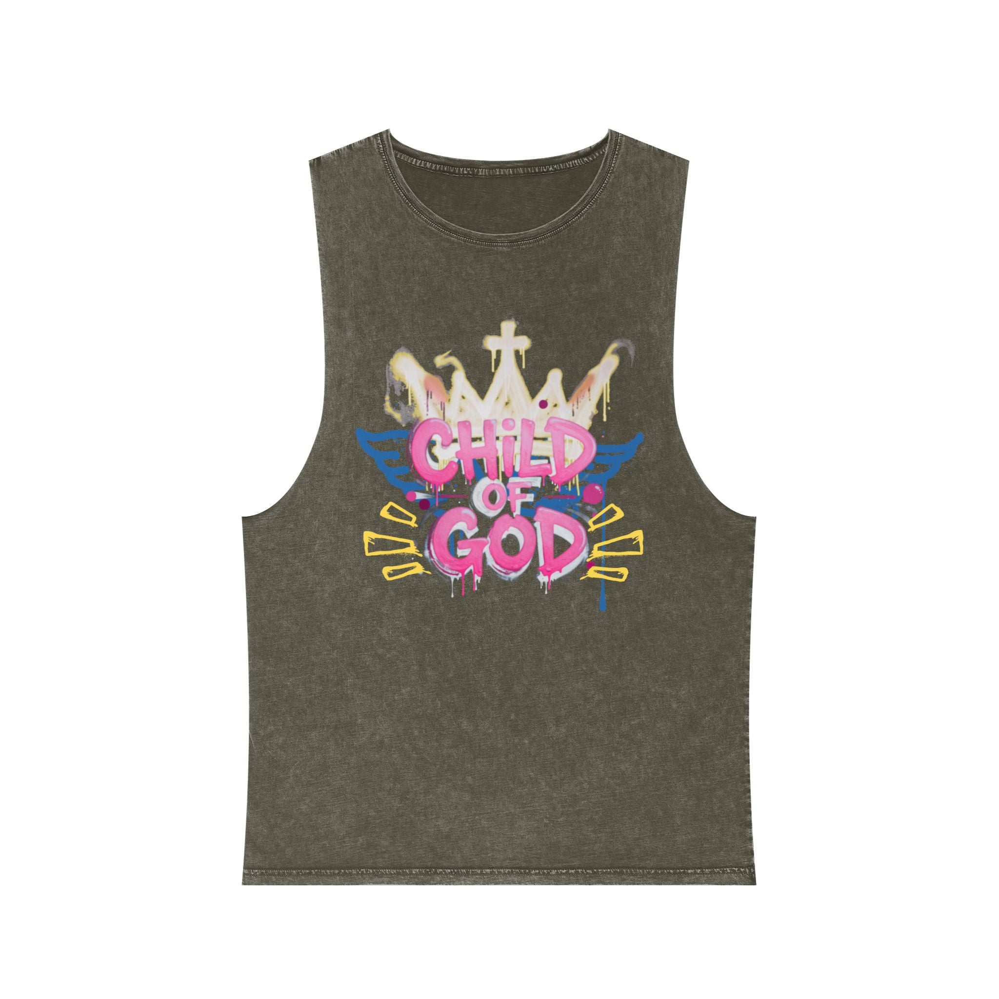 'Child of God' Stonewash Tank Top