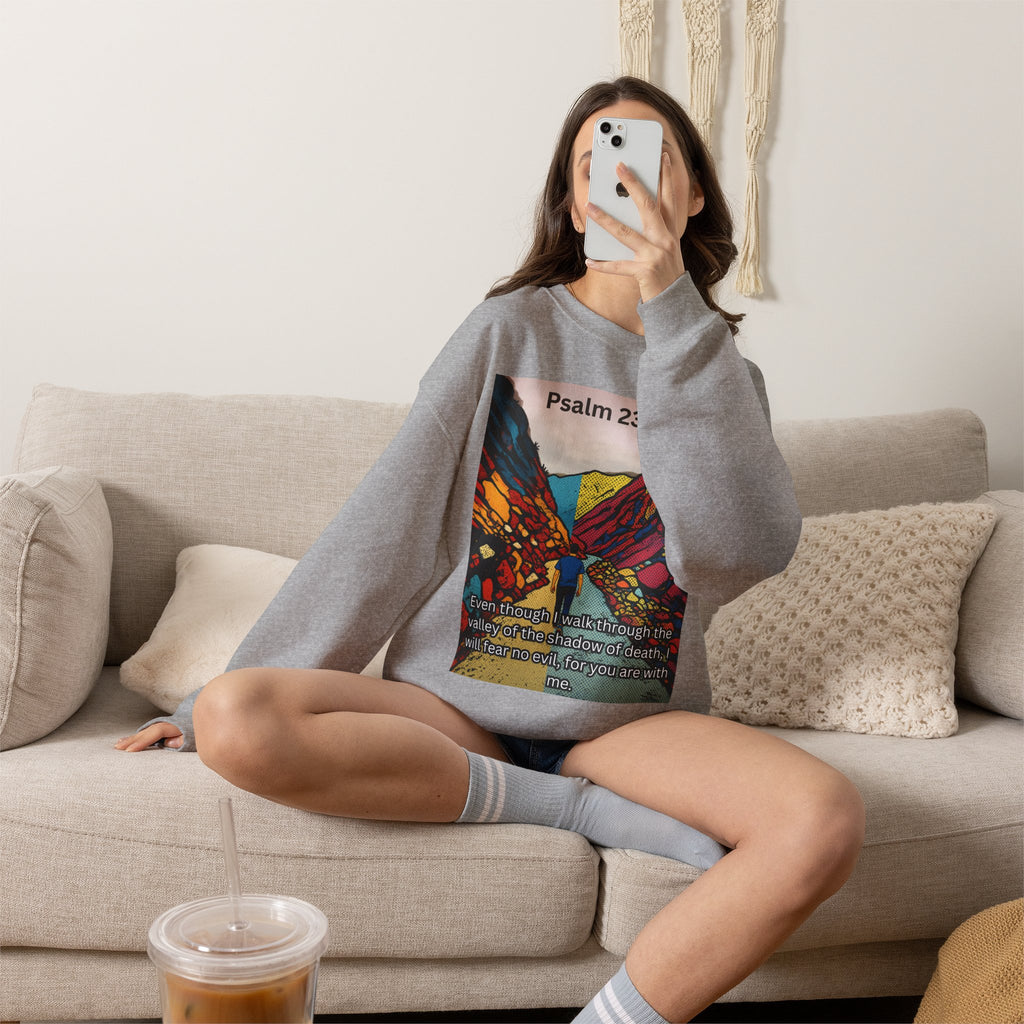 Psalm 23:4 — Crewneck Sweatshirt