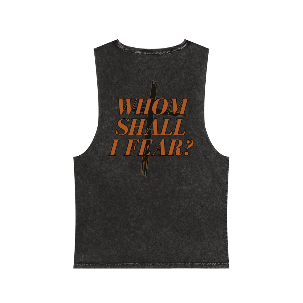 Psalm 27:1: "Whom Shall I Fear?" — Stonewash Tank Top