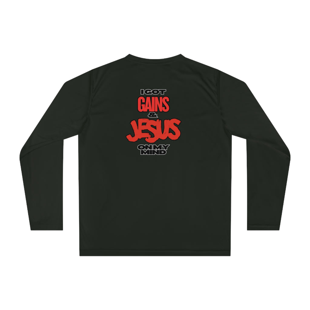 “Please Do Not Disturb: I Got Gains & Jesus on My Mind" - Performance Long Sleeve