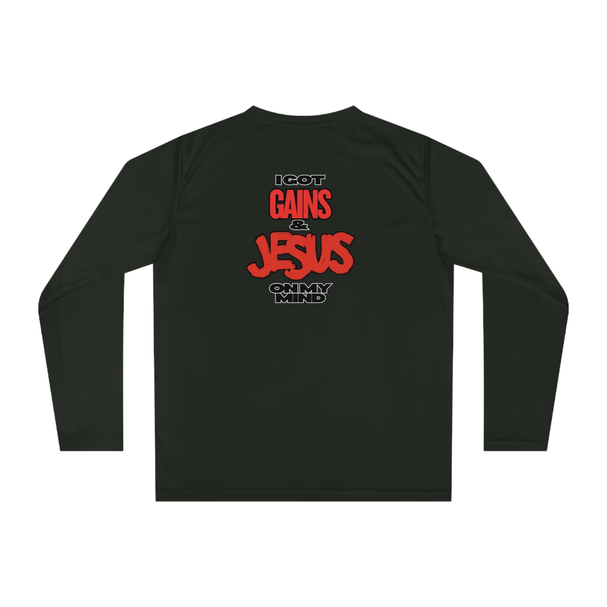 “Please Do Not Disturb: I Got Gains & Jesus on My Mind" - Performance Long Sleeve