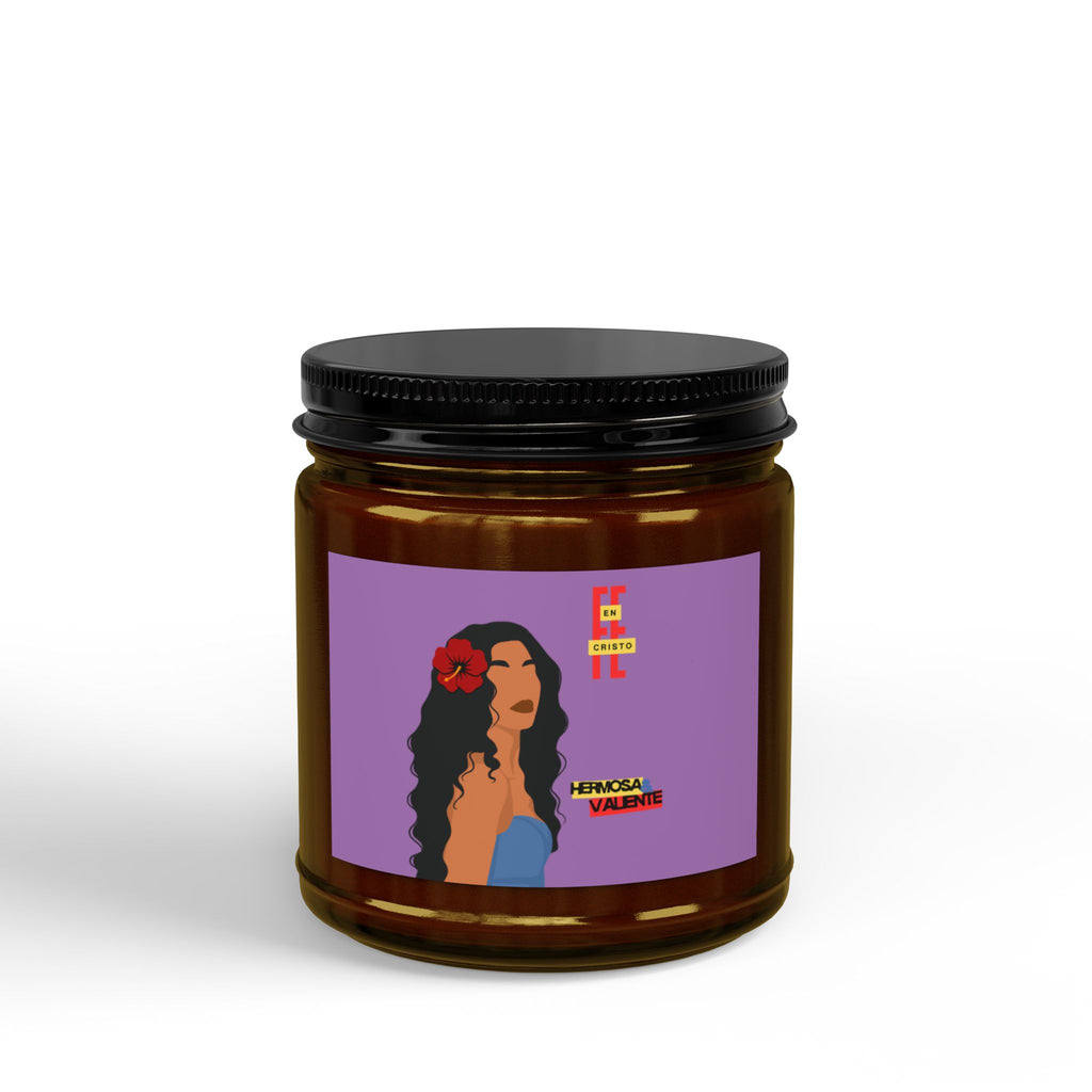'Fe en Cristo': Hermosa & Valiente — Soy Candle (4oz & 9oz)