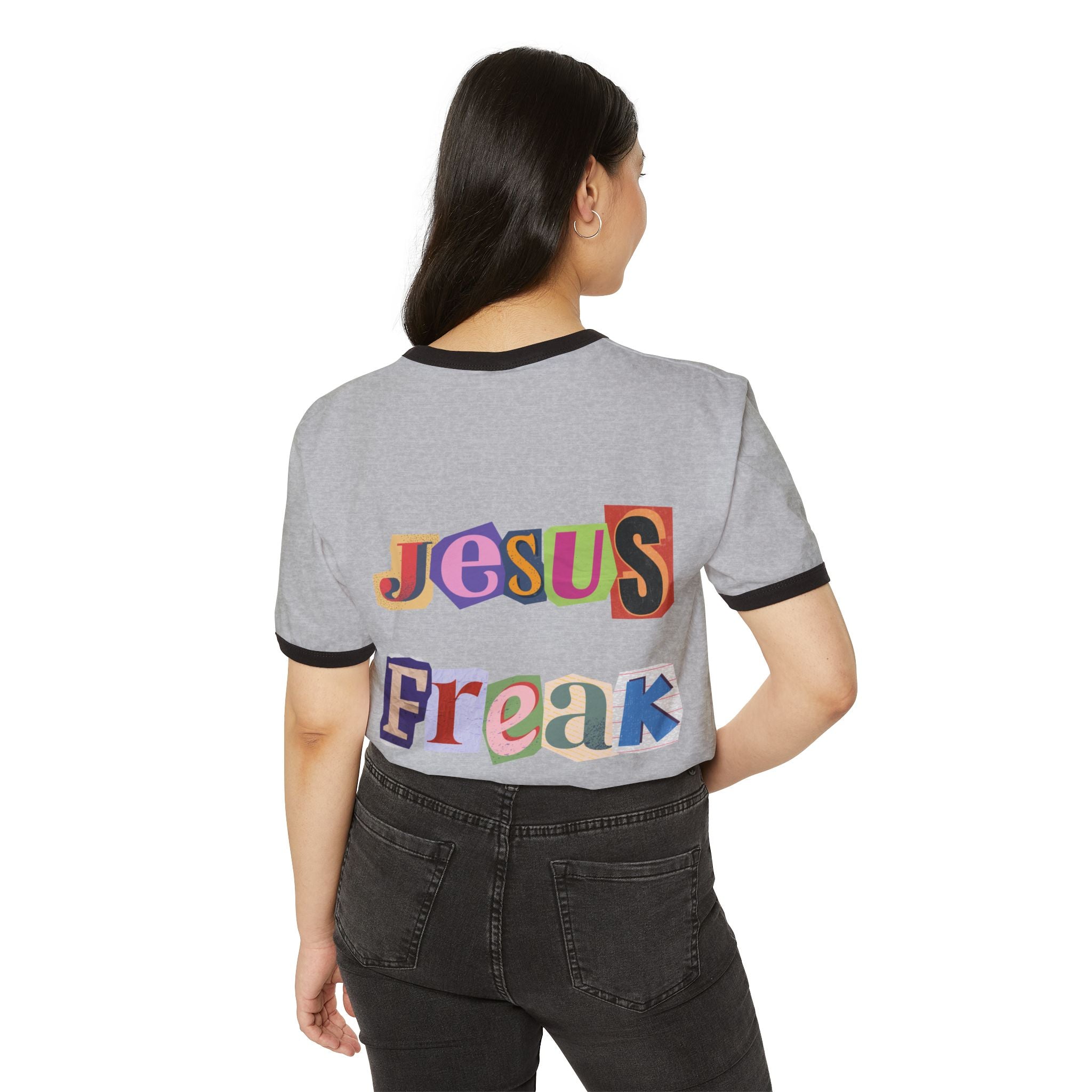 Unashamed Jesus Freak Vintage Ringer Tee