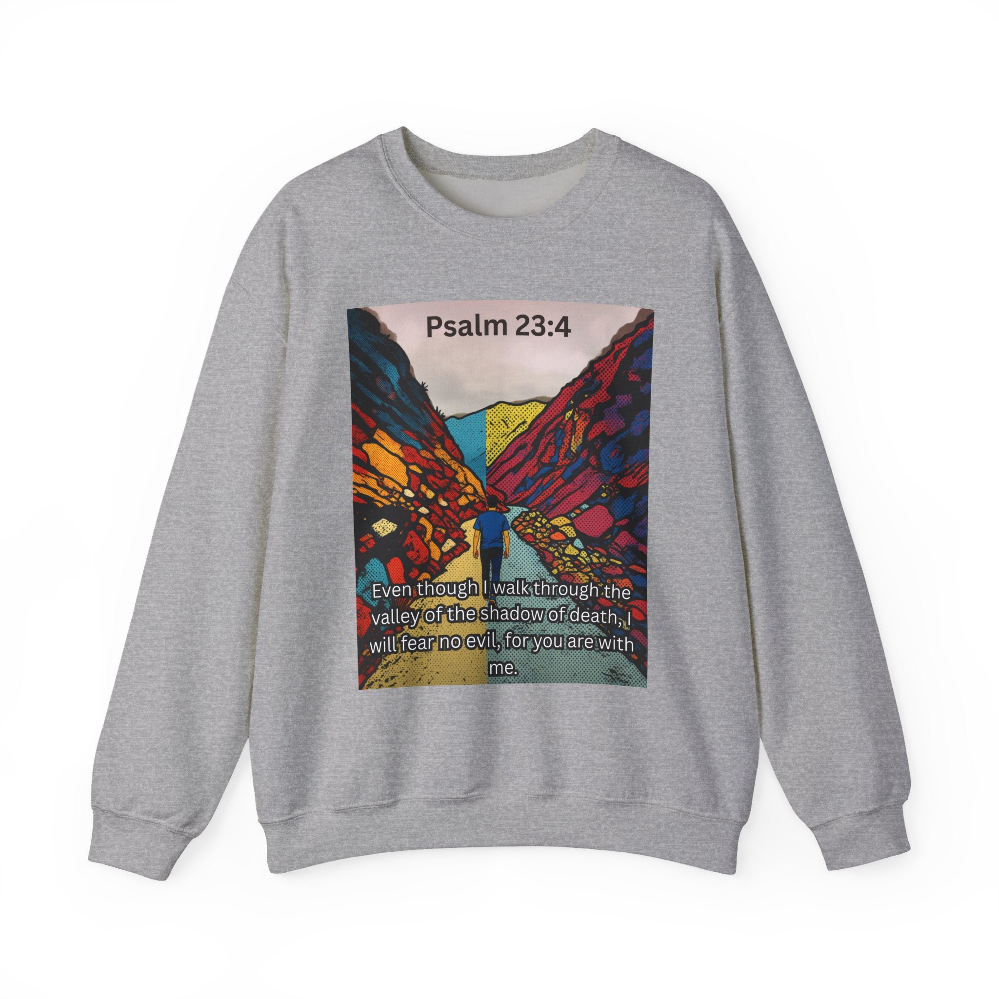 Psalm 23:4 — Crewneck Sweatshirt