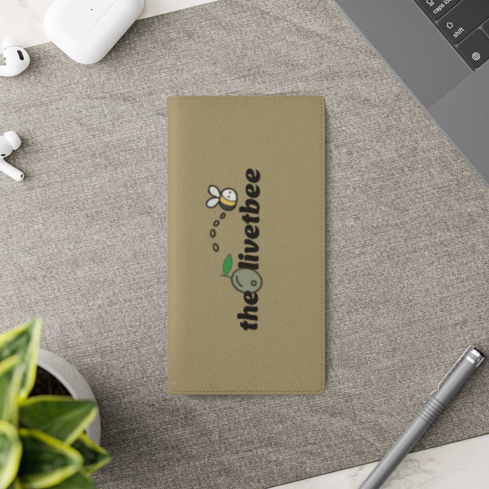 Flip Case Phone Wallet — 'theOlivetbee' Logo Folio Cover with Card Slots