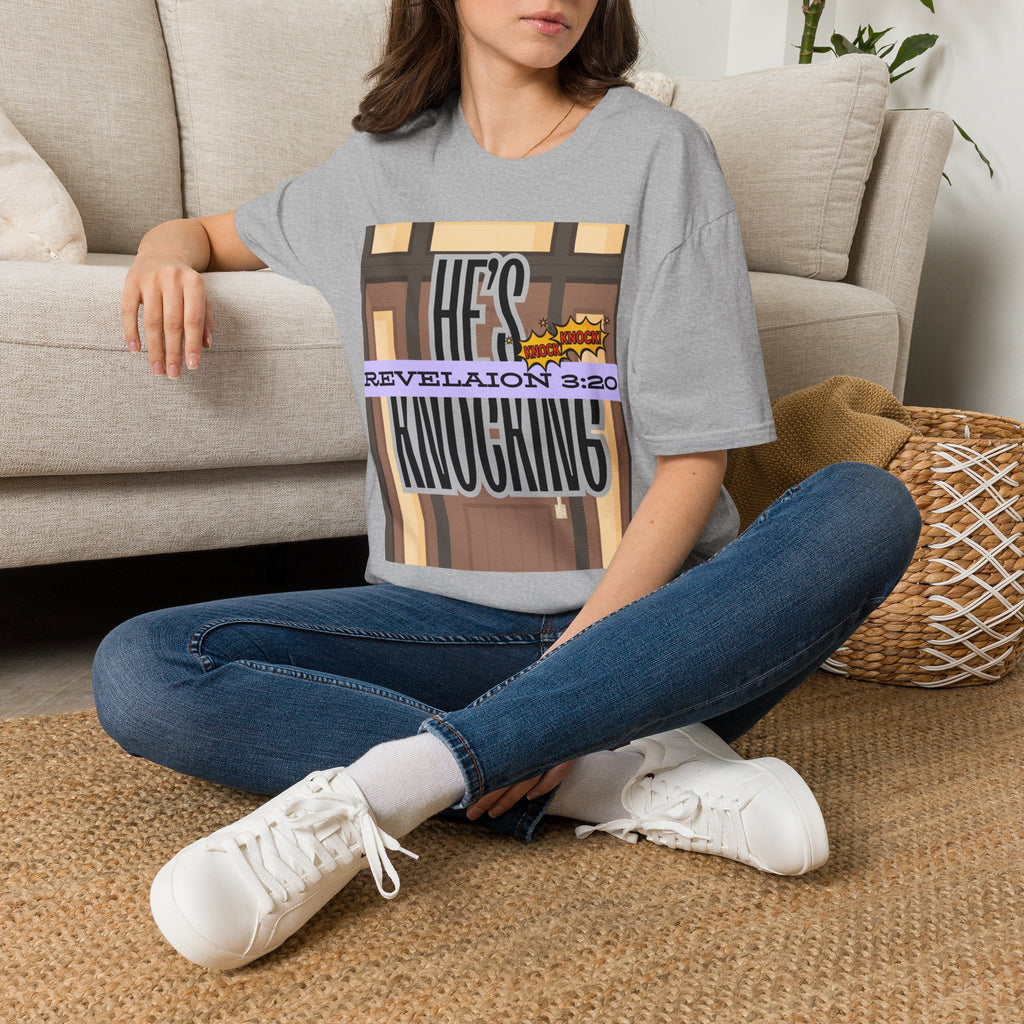 “He’s Knocking” Revelation 3:20 — Graphic T‑Shirt
