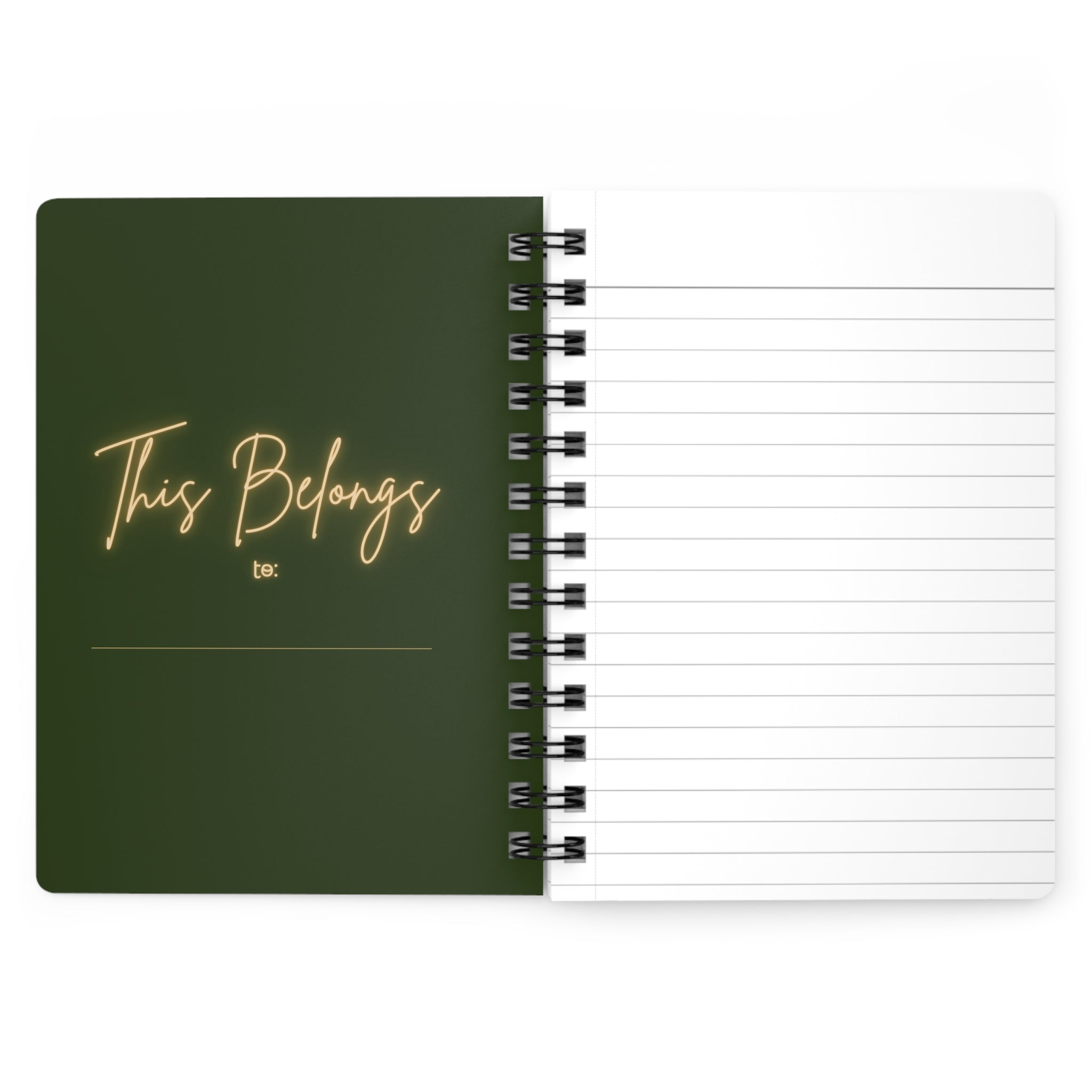 Proverbs 31:30: Gold Headwrap— Spiral Notebook