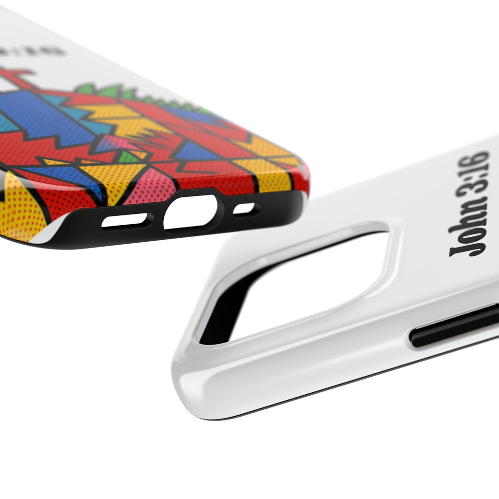 John 3:16 Christian Phone Case — Tough Religious Bible Verse Design