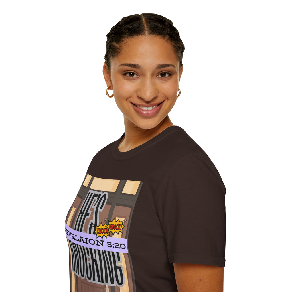 “He’s Knocking” Revelation 3:20 — Graphic T‑Shirt