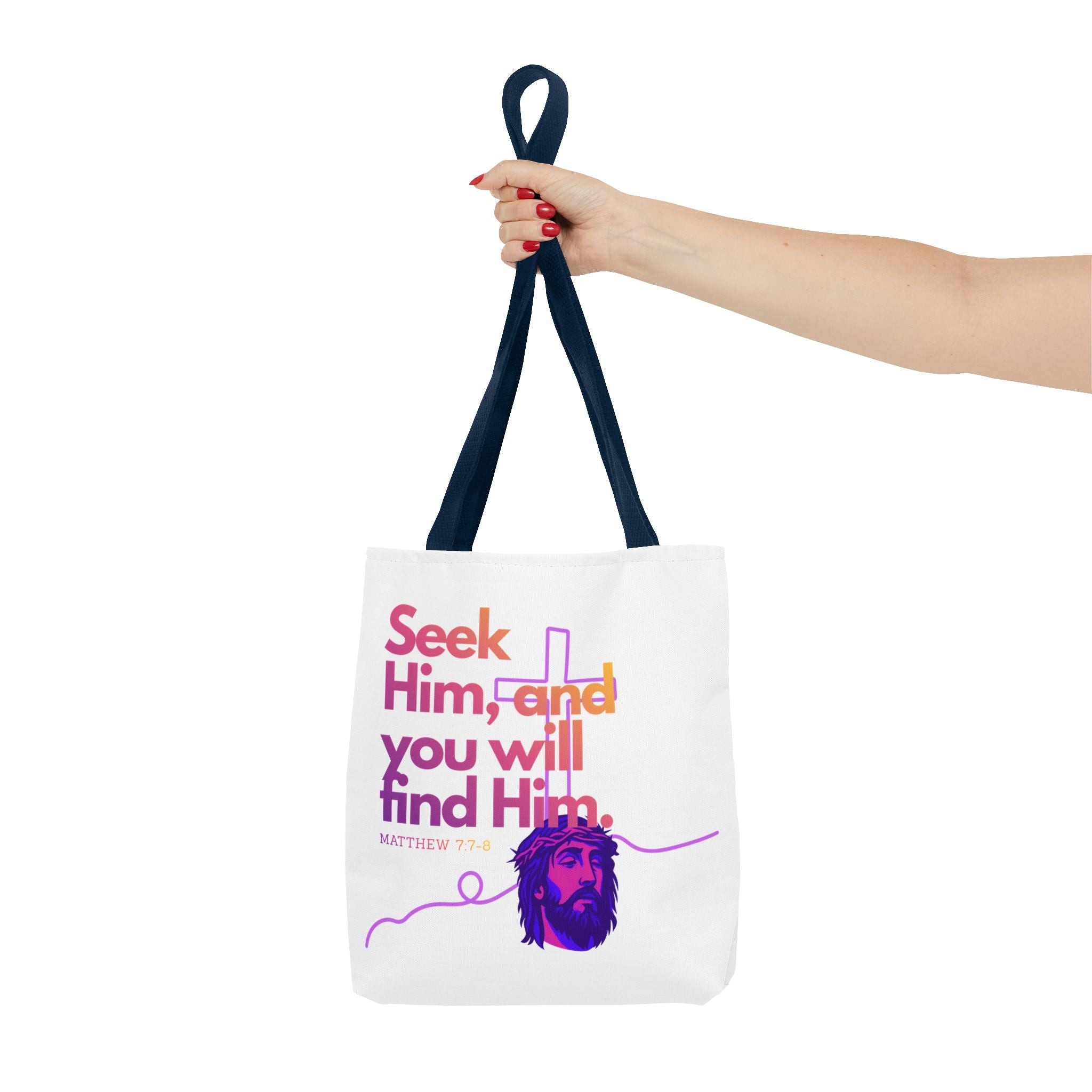 "Seek Him" Tote Bag