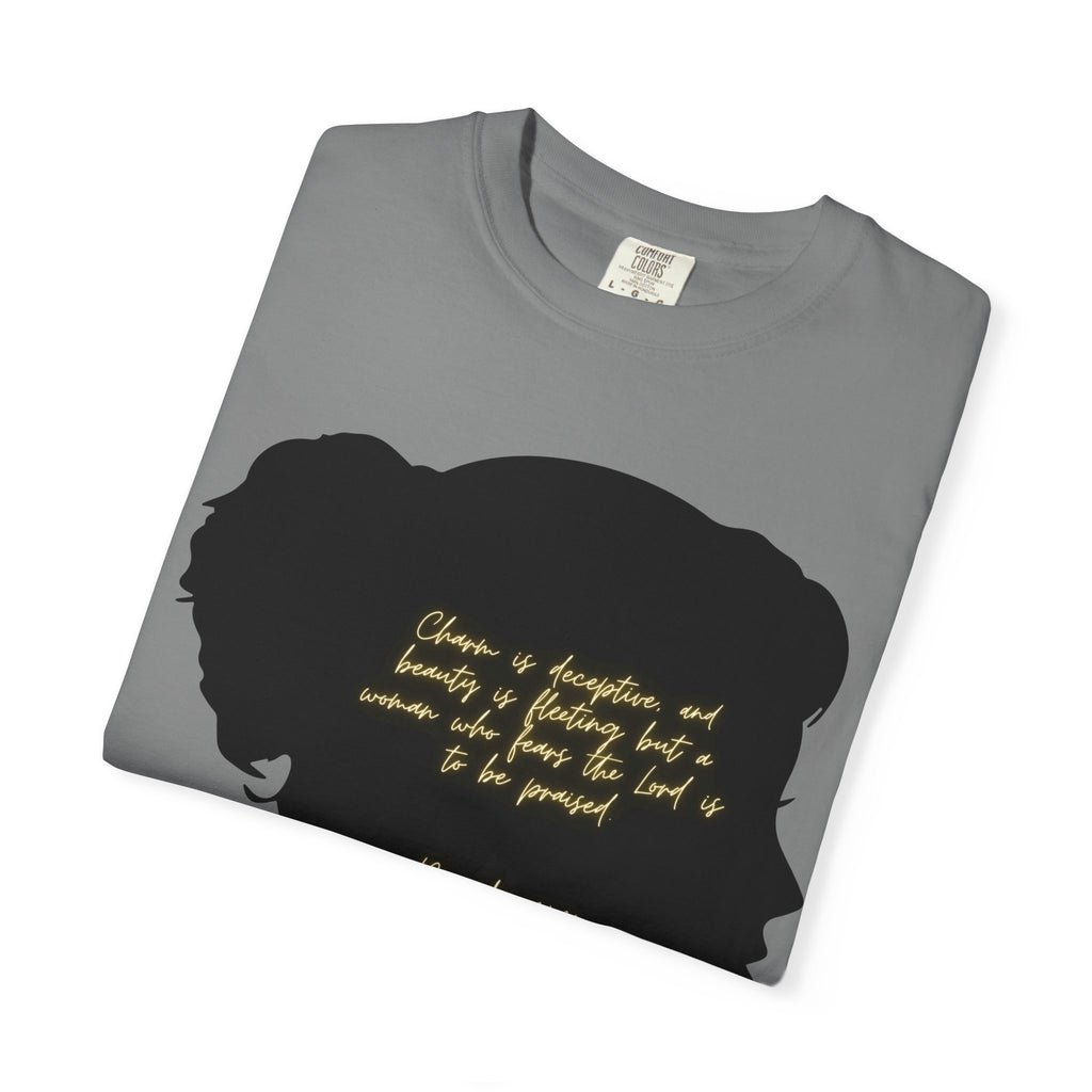 Proverbs 31:30 Gold Scarf - T-Shirt