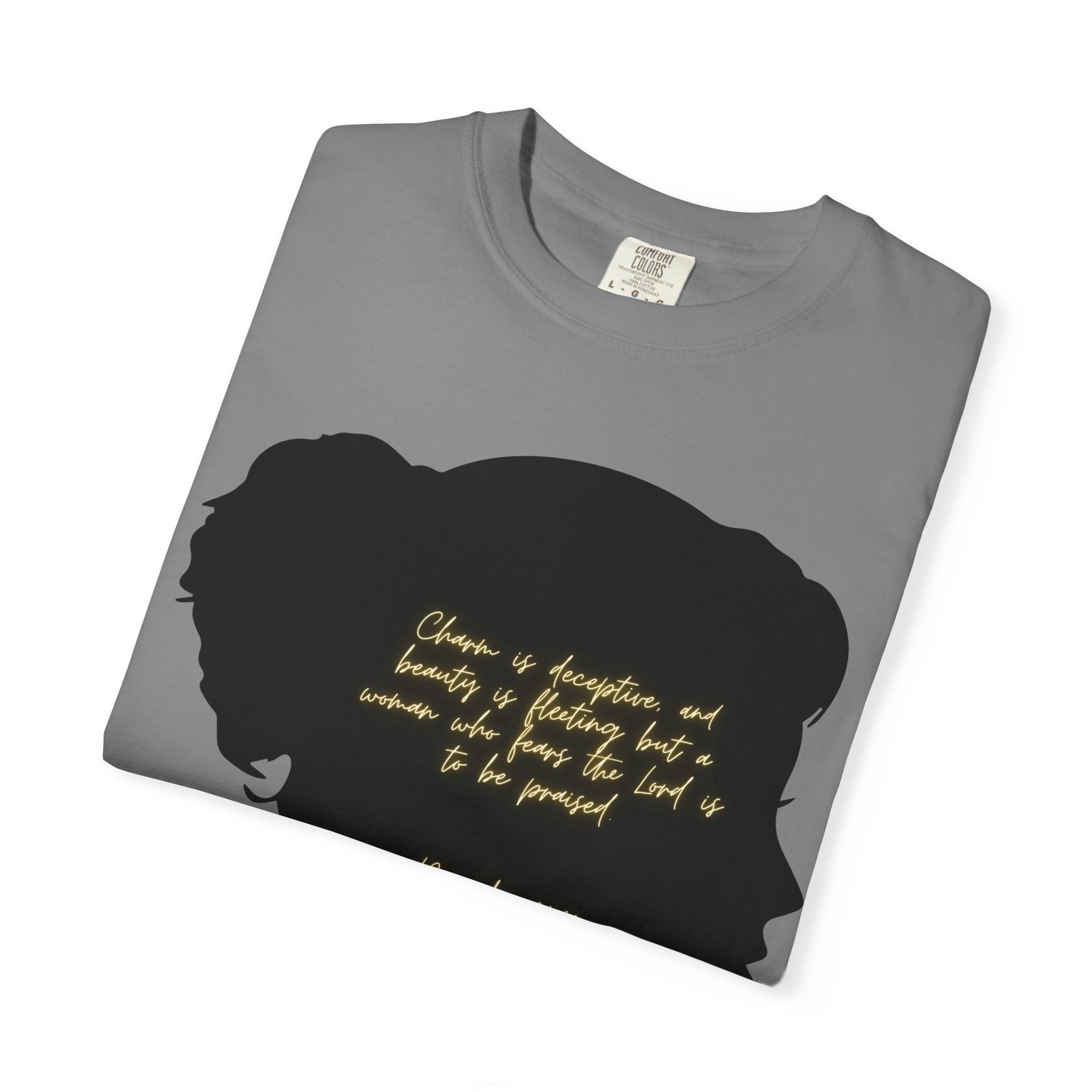 Proverbs 31:30 Gold Scarf - T-Shirt