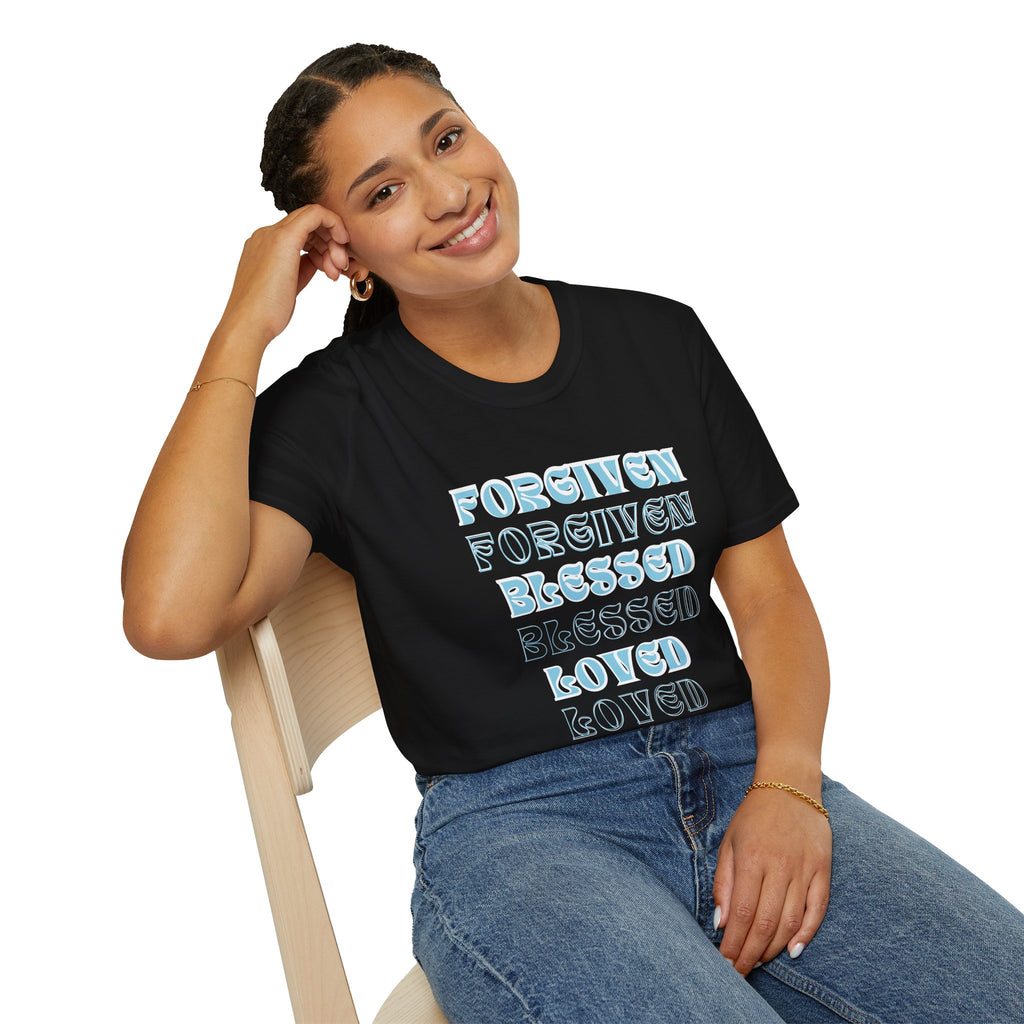 Forgiven, Blessed, Loved — Tee