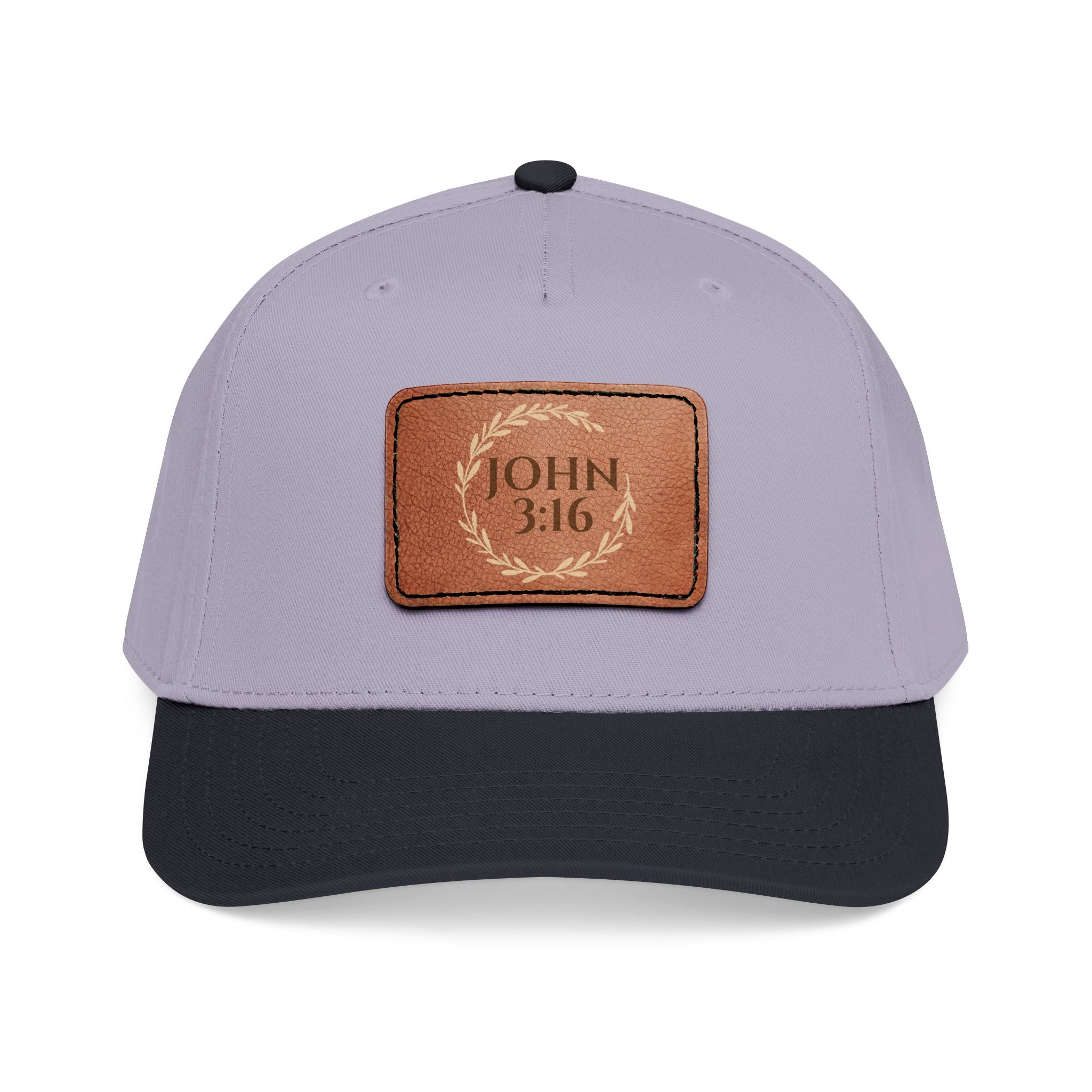 John 3:16 Leather Patch Baseball Cap