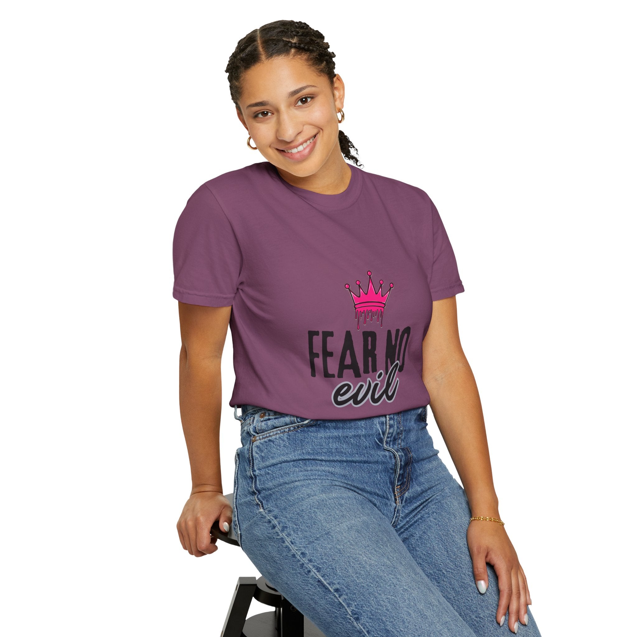 'Fear No Evil' Crown Pink