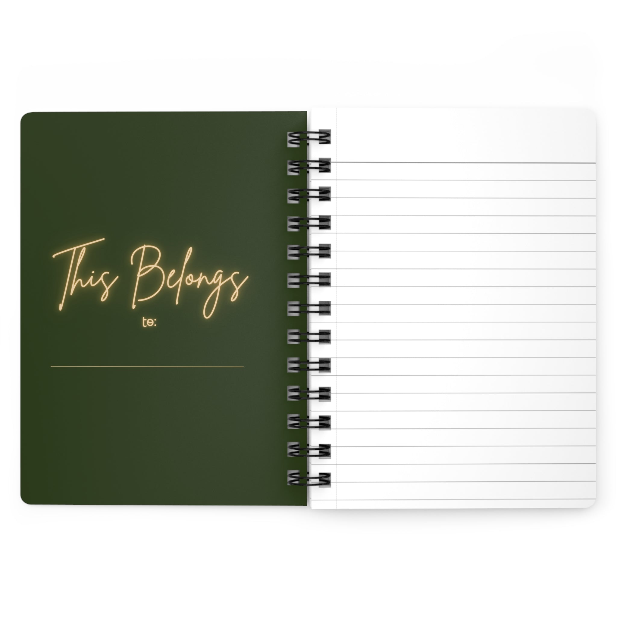 Proverbs 31:30: Gold Heart— Spiral Notebook