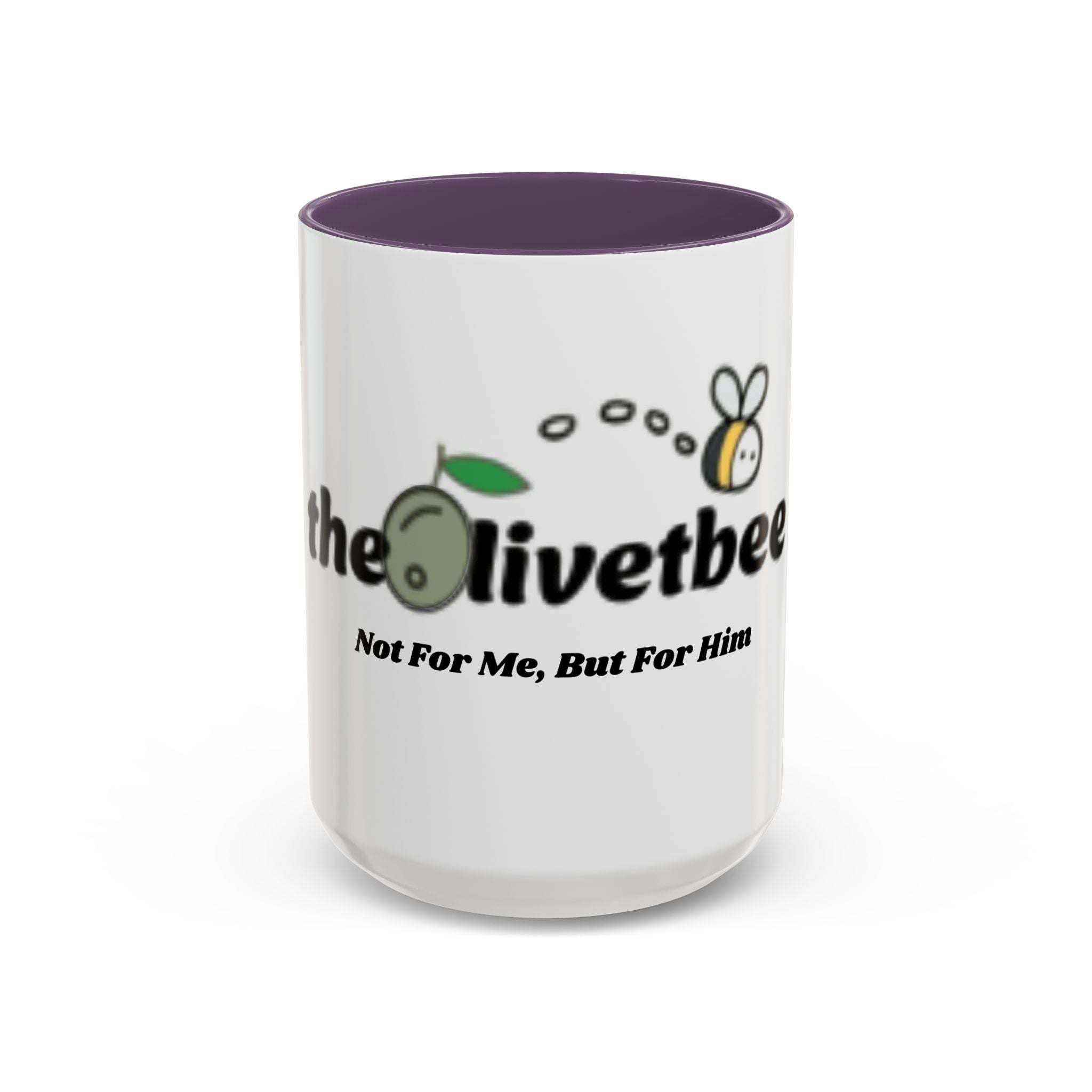 theOlivetbee Coffee Mug — "Not For Me, But For Him" Accent Ceramic Mug (11/15oz)